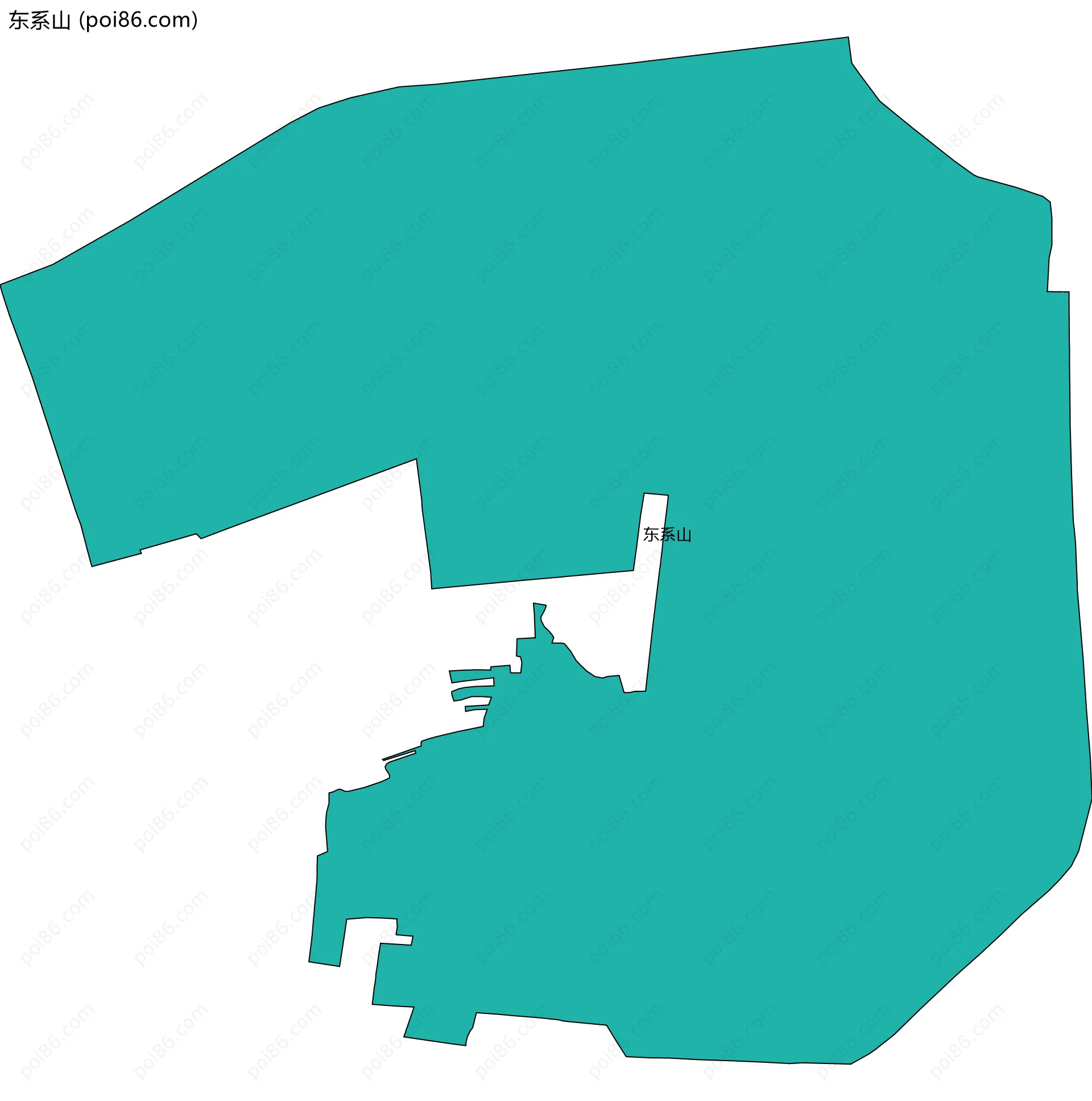 东系山边界地图