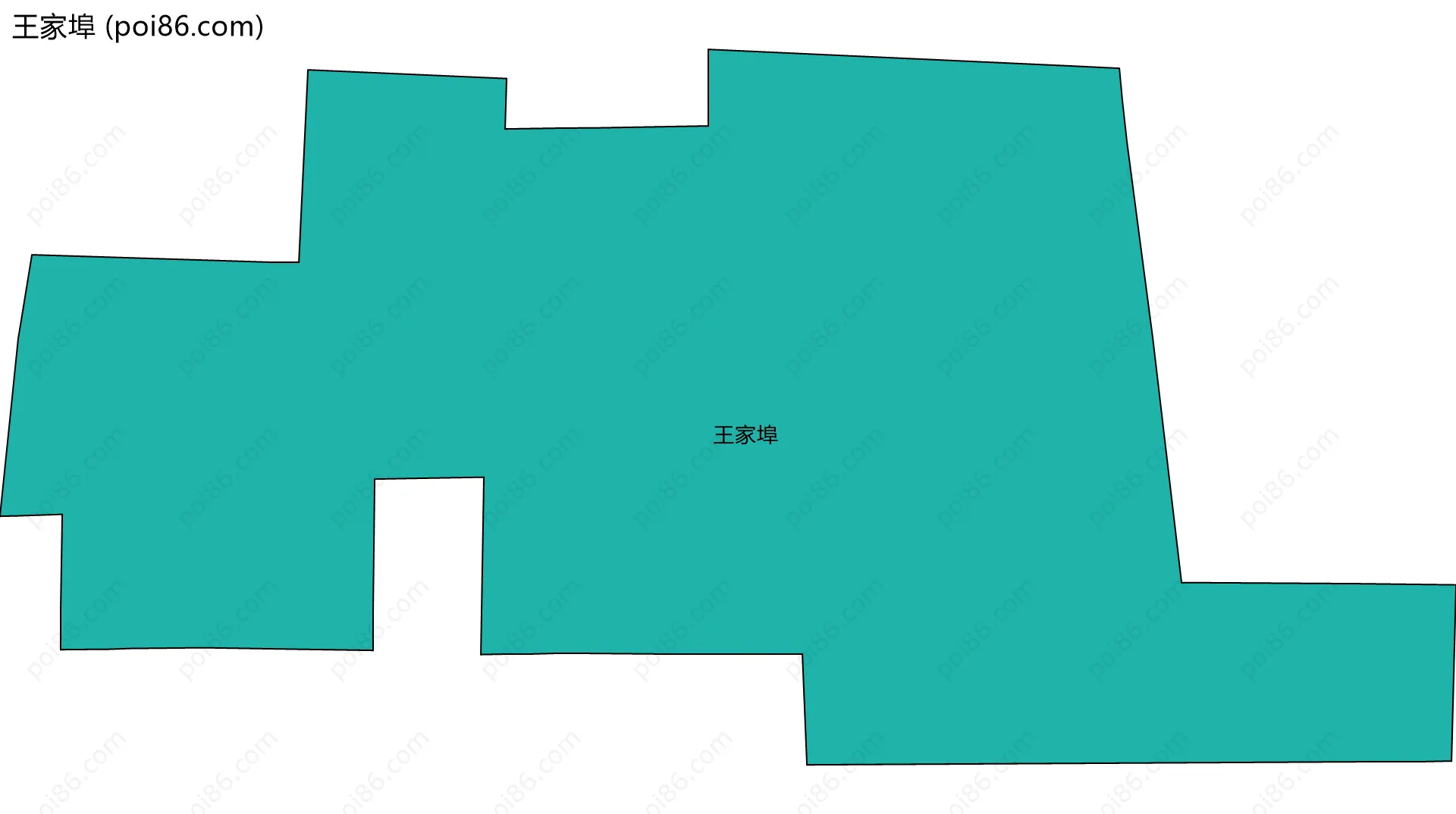 王家埠边界地图