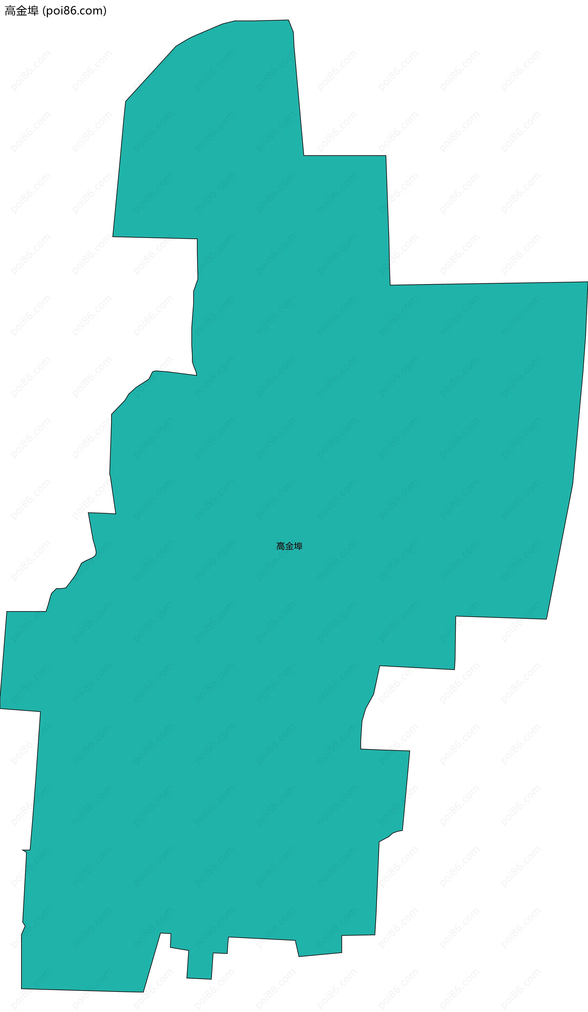 高金埠边界地图