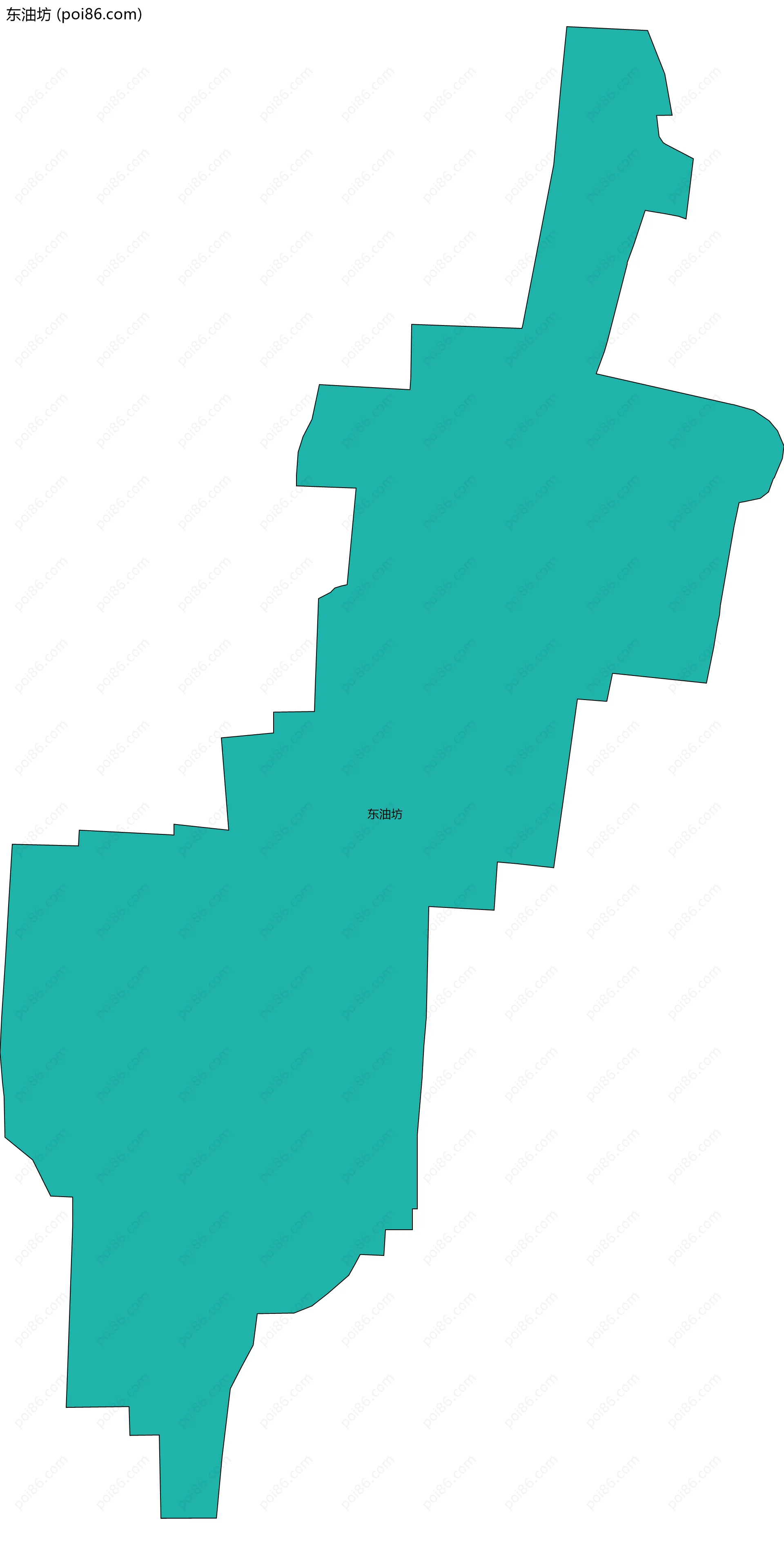 东油坊边界地图