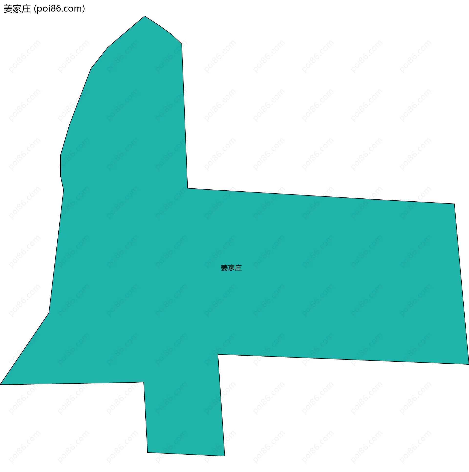 姜家庄边界地图