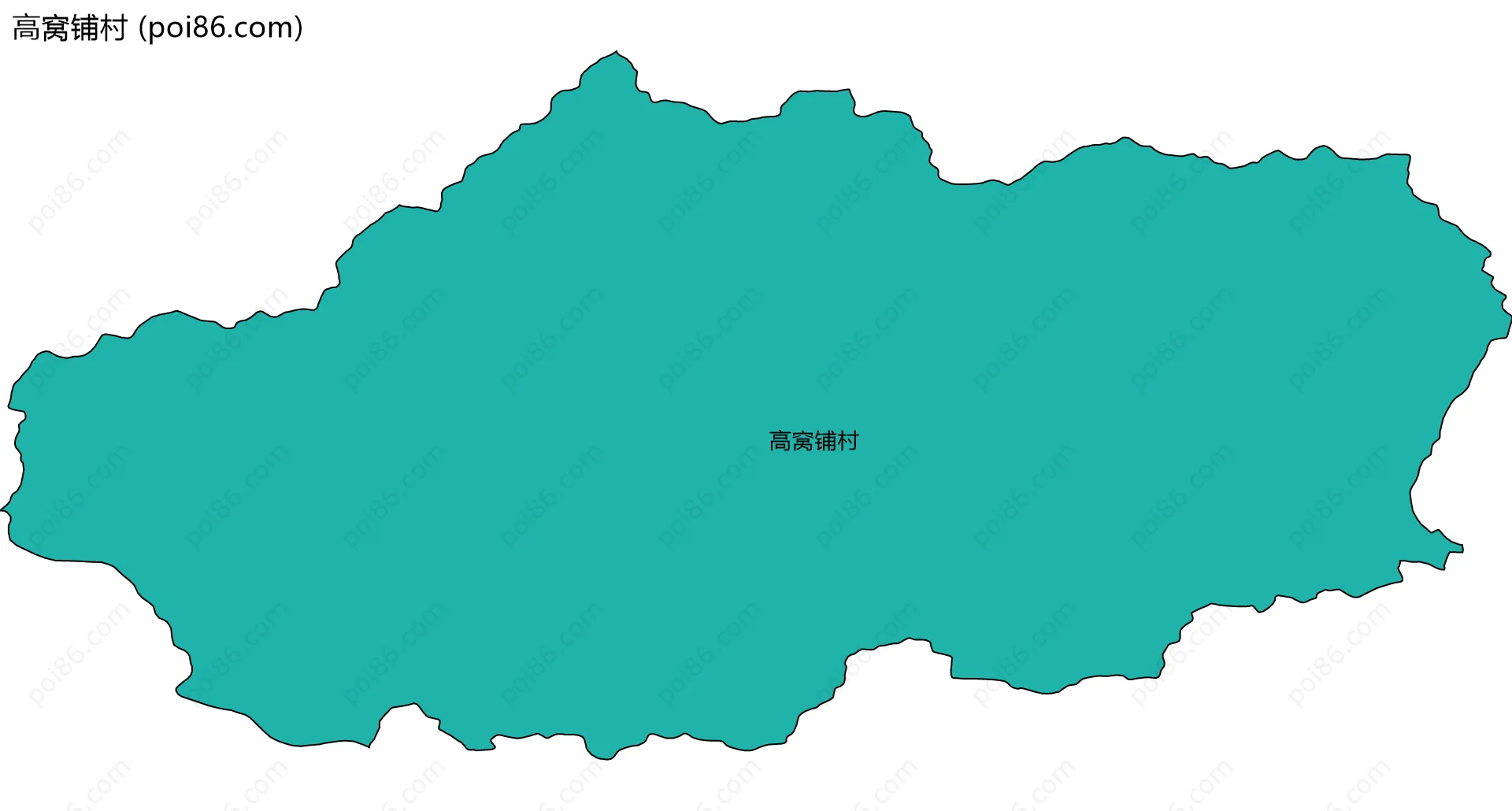 高窝铺村边界地图