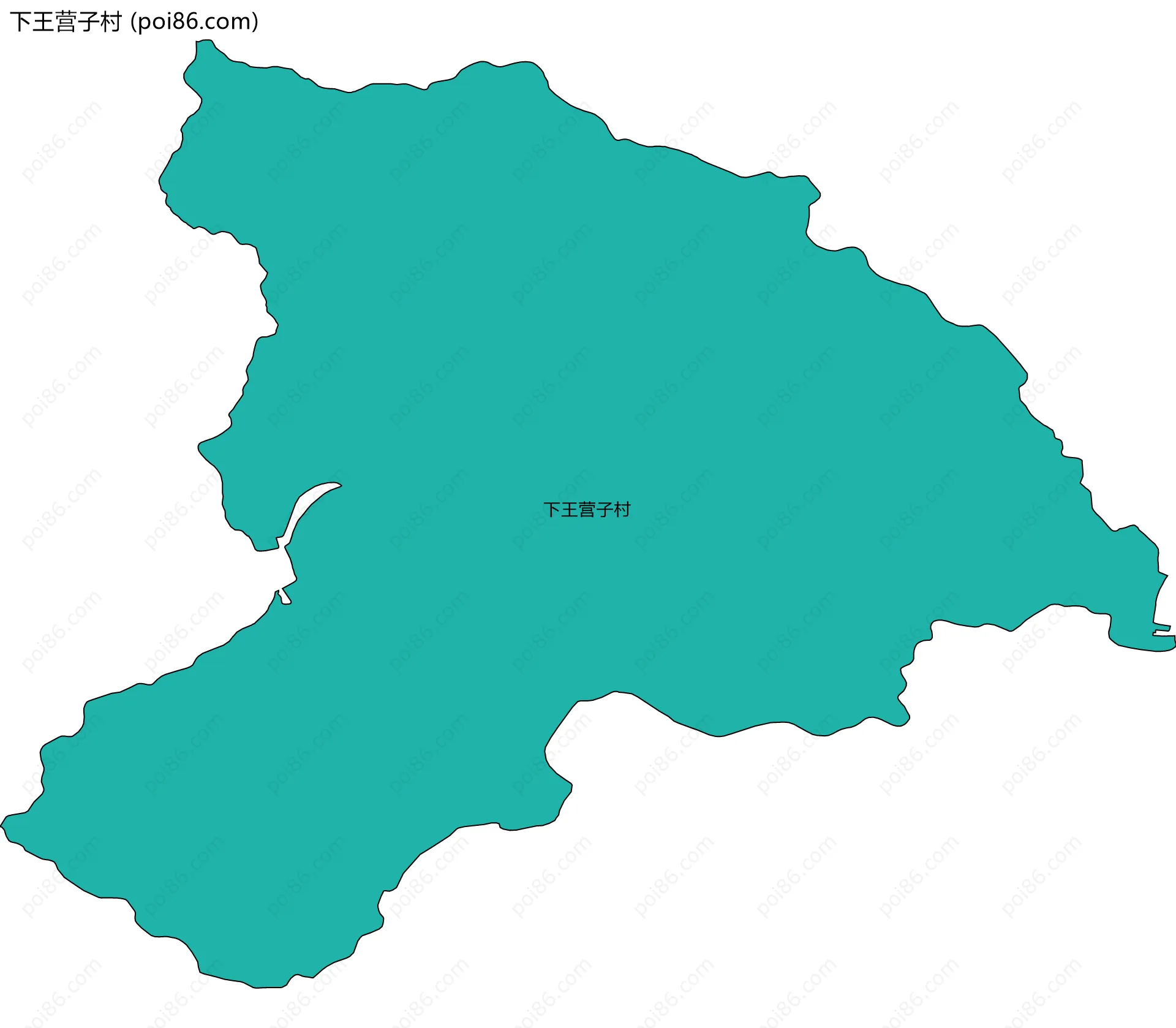 下王营子村边界地图