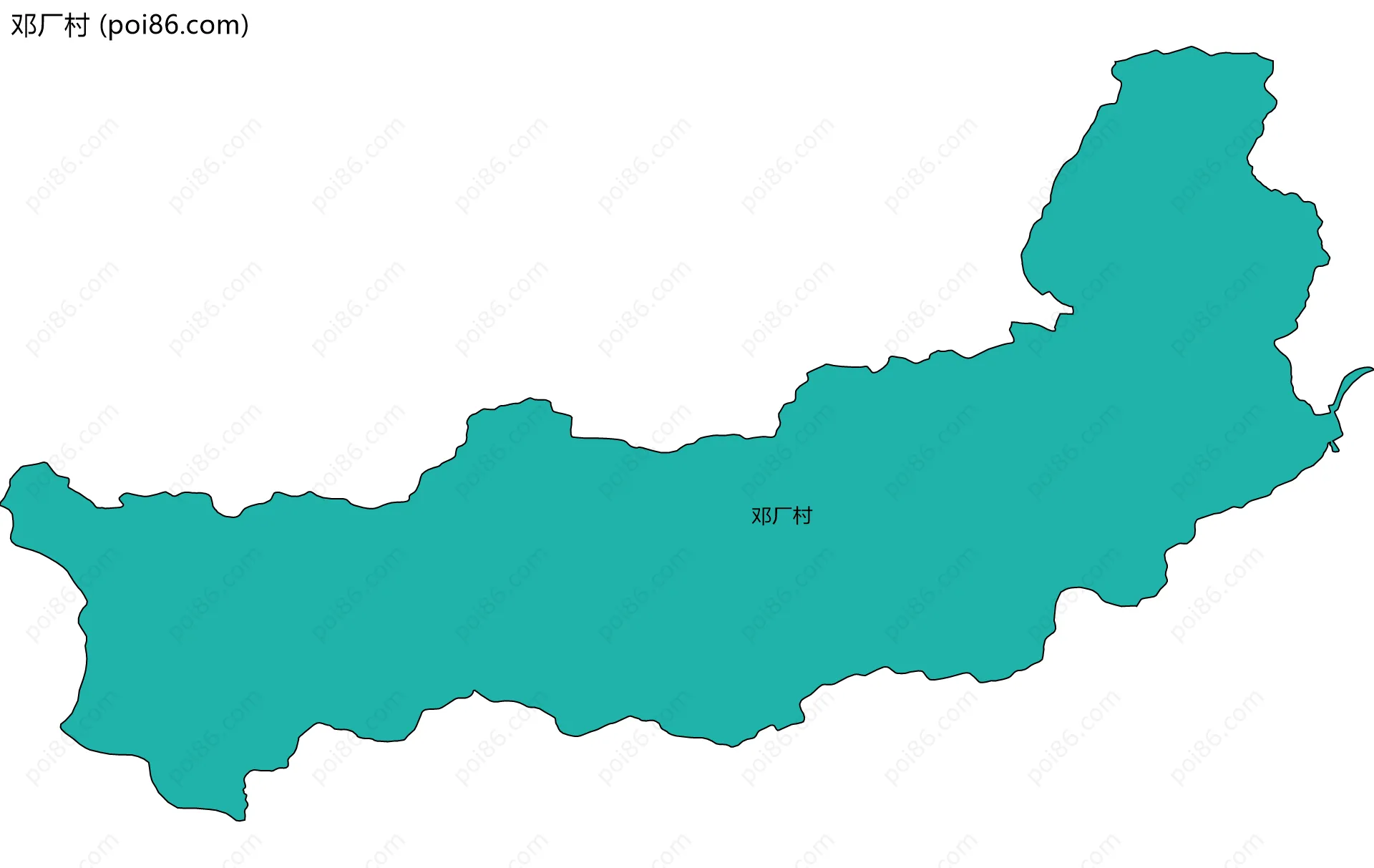 邓厂村边界地图