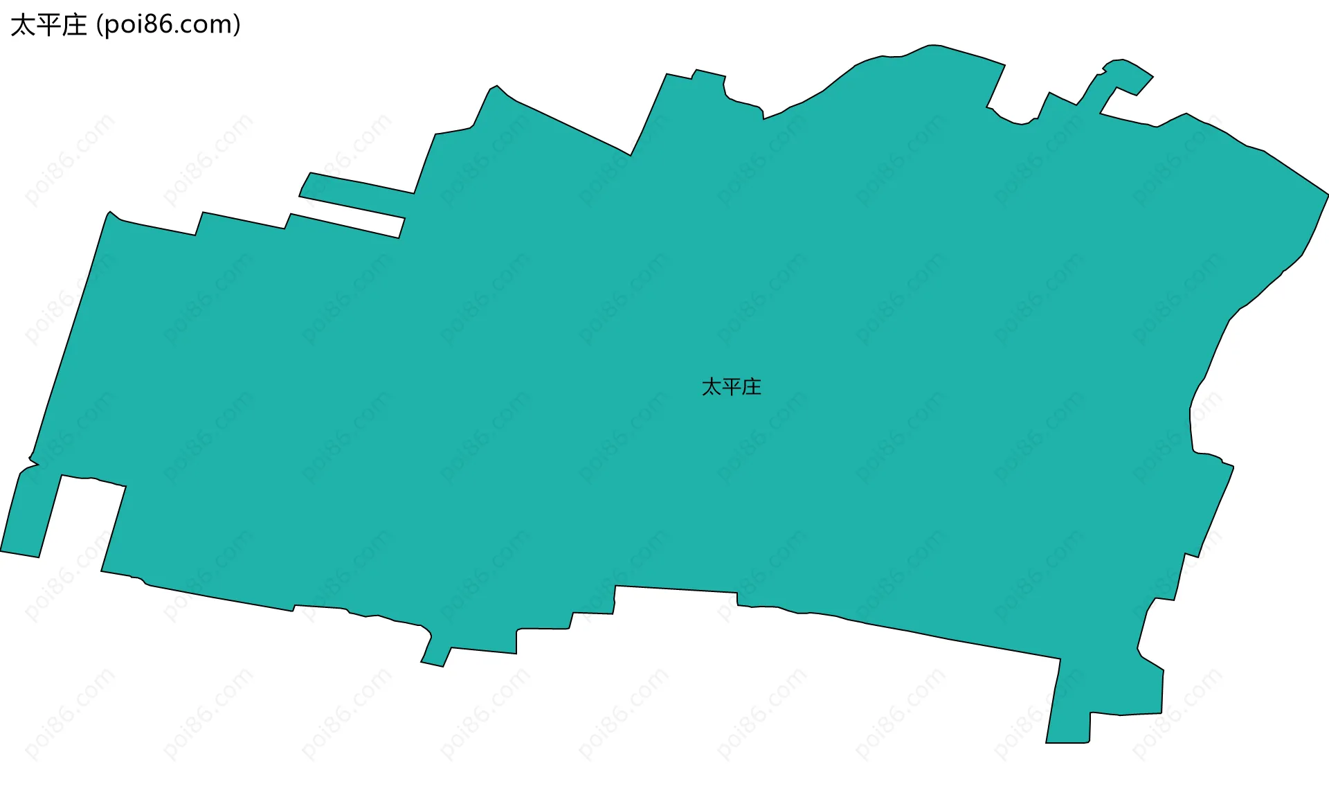 太平庄边界地图