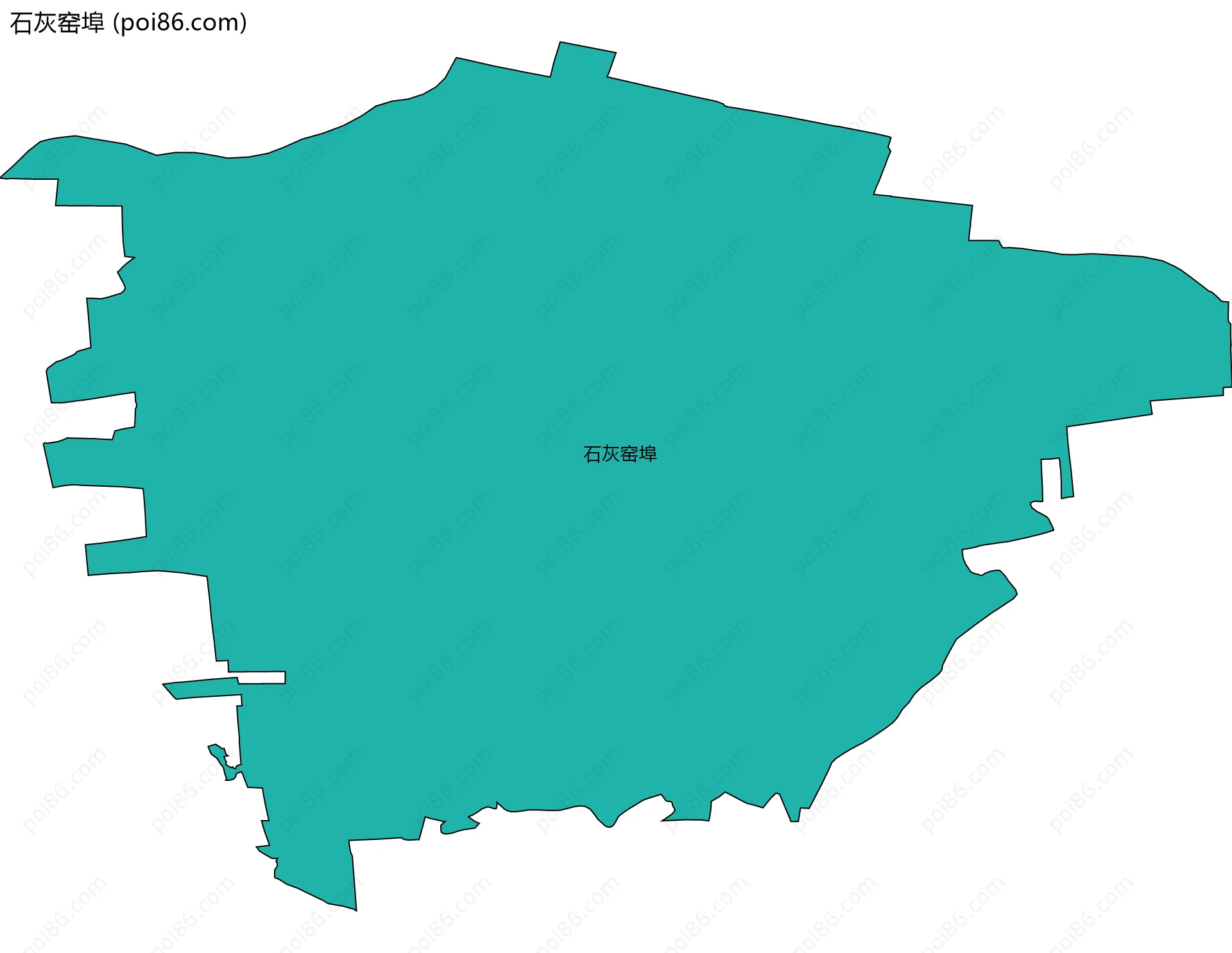石灰窑埠边界地图