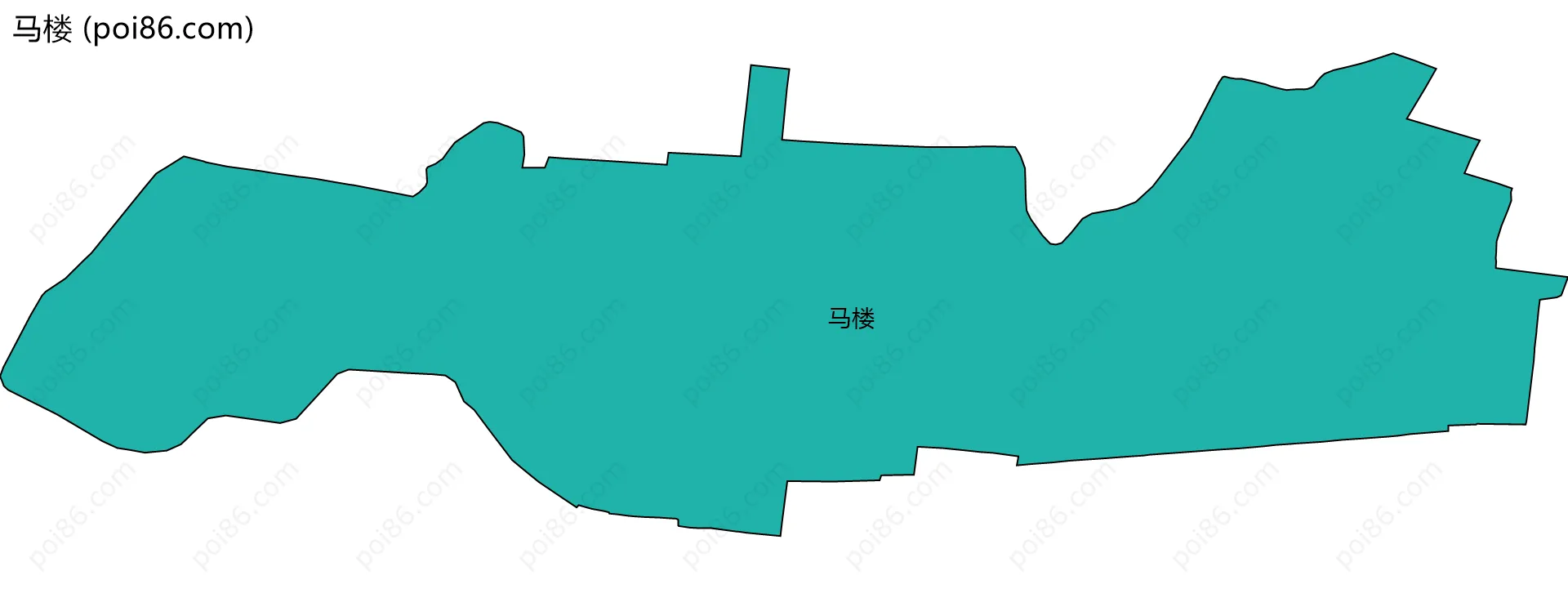 马楼边界地图