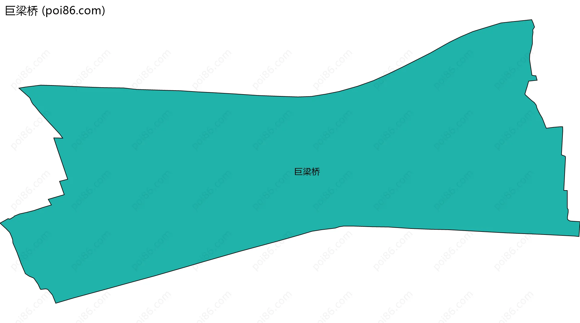 巨梁桥边界地图