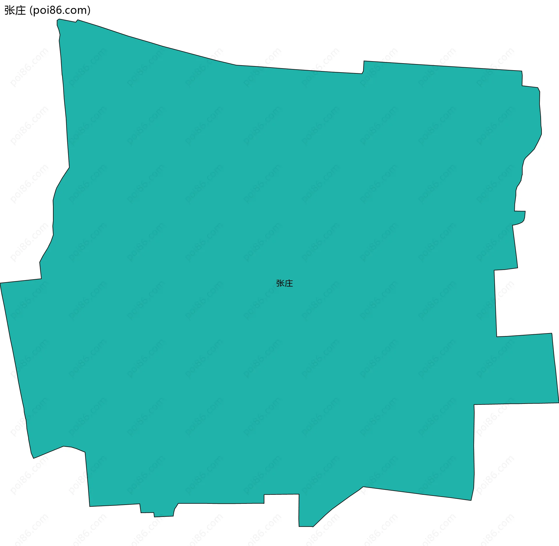 张庄边界地图