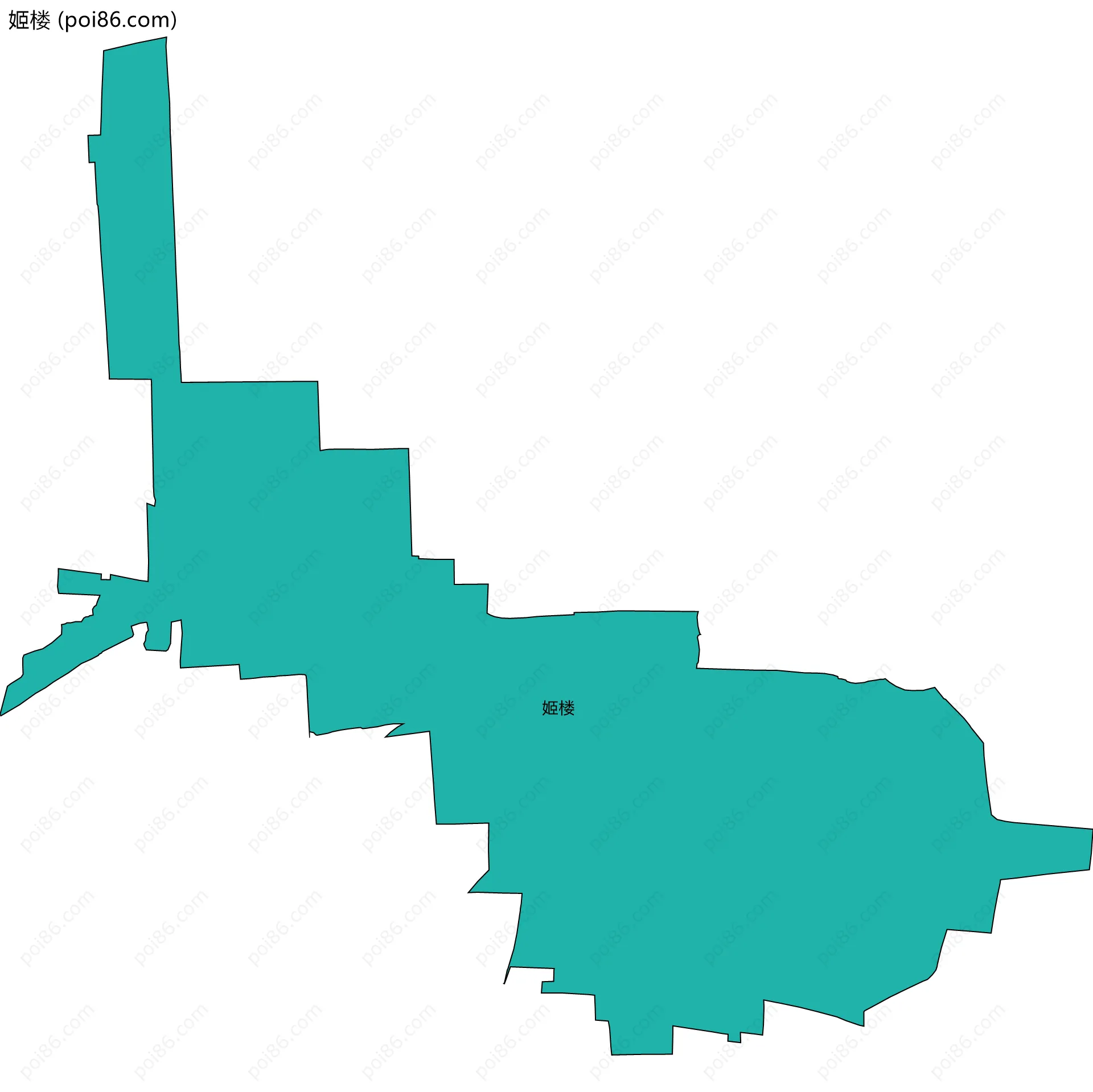 姬楼边界地图