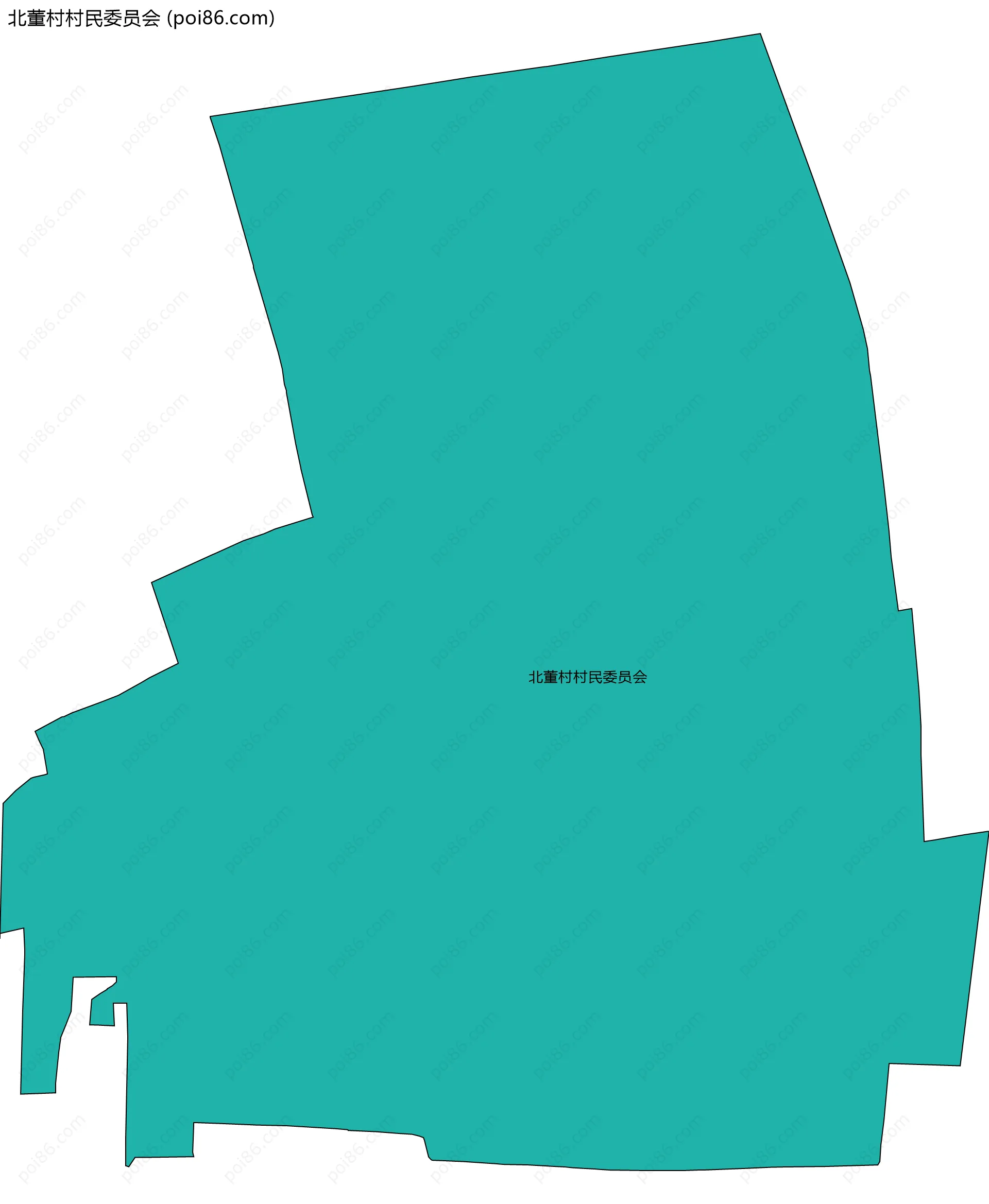 北董村村民委员会边界地图