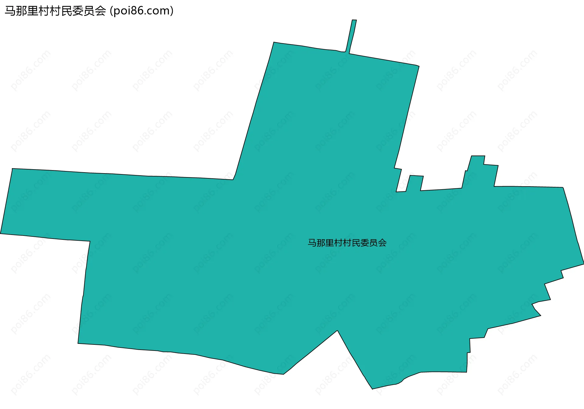 马那里村村民委员会边界地图