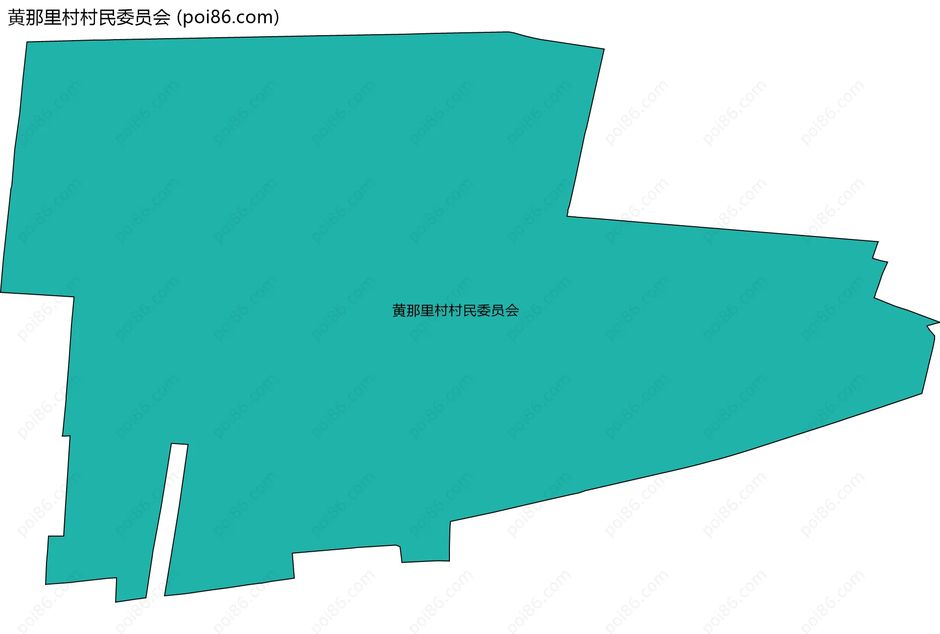 黄那里村村民委员会边界地图