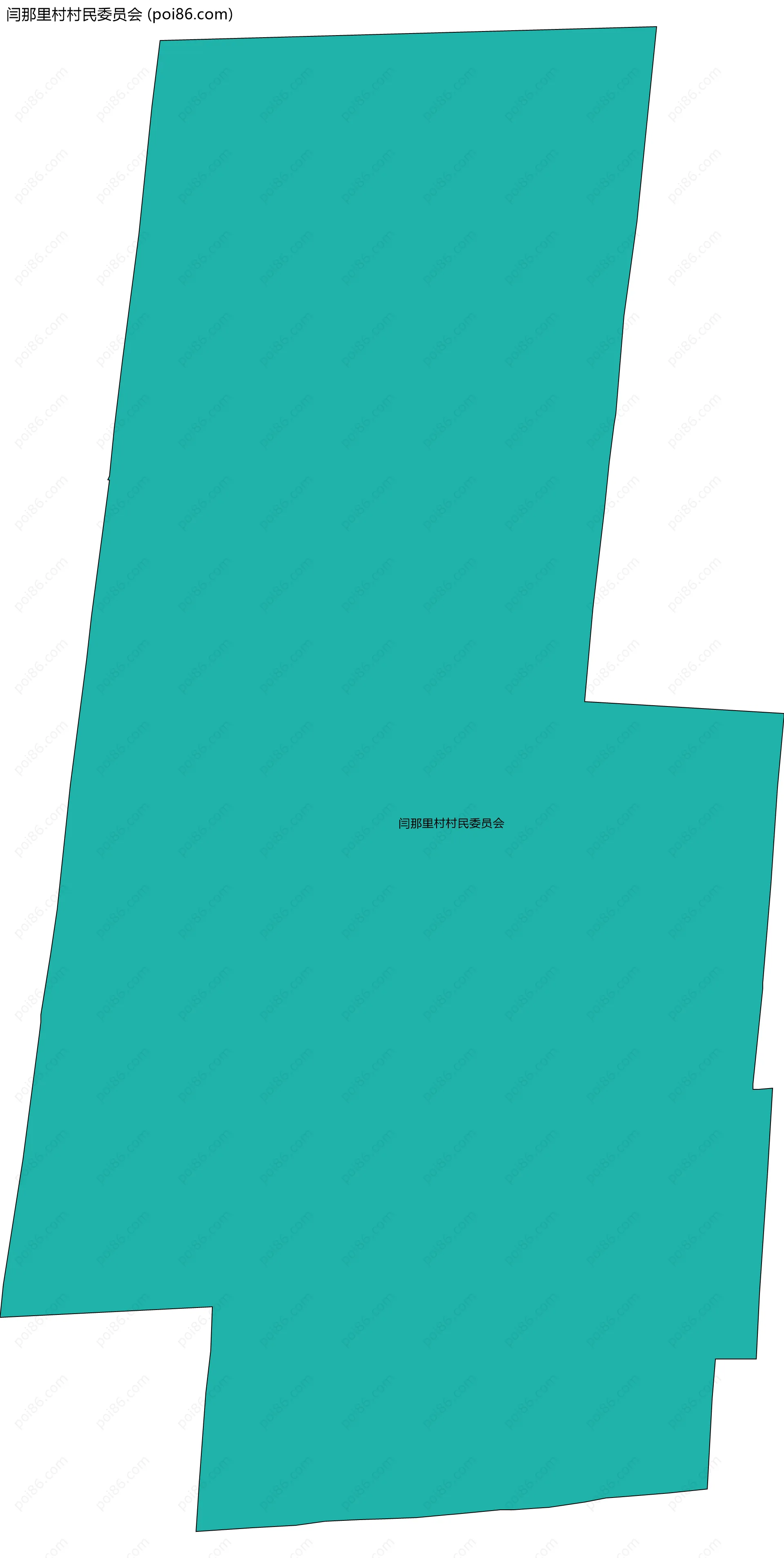 闫那里村村民委员会边界地图