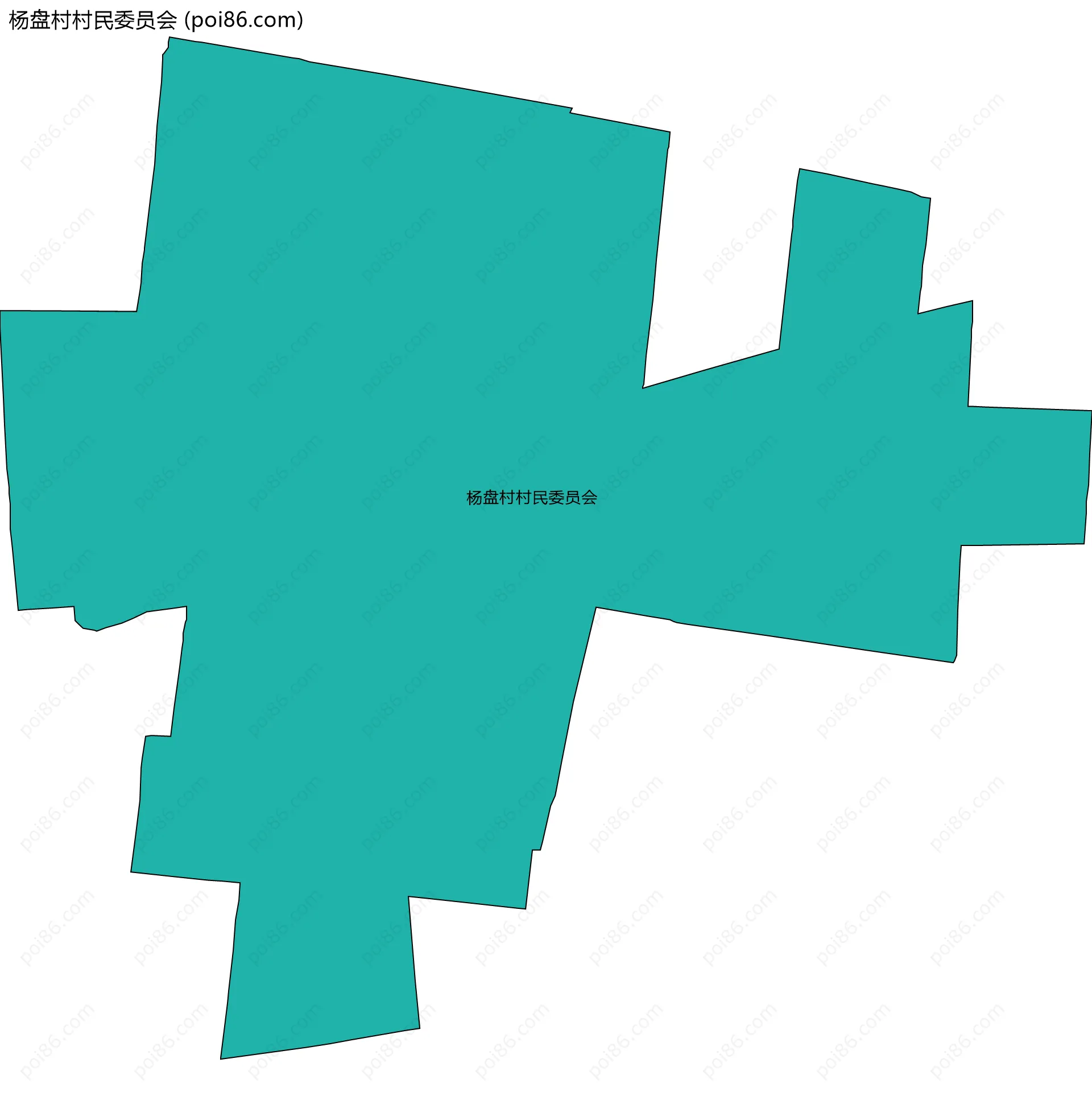 杨盘村村民委员会边界地图