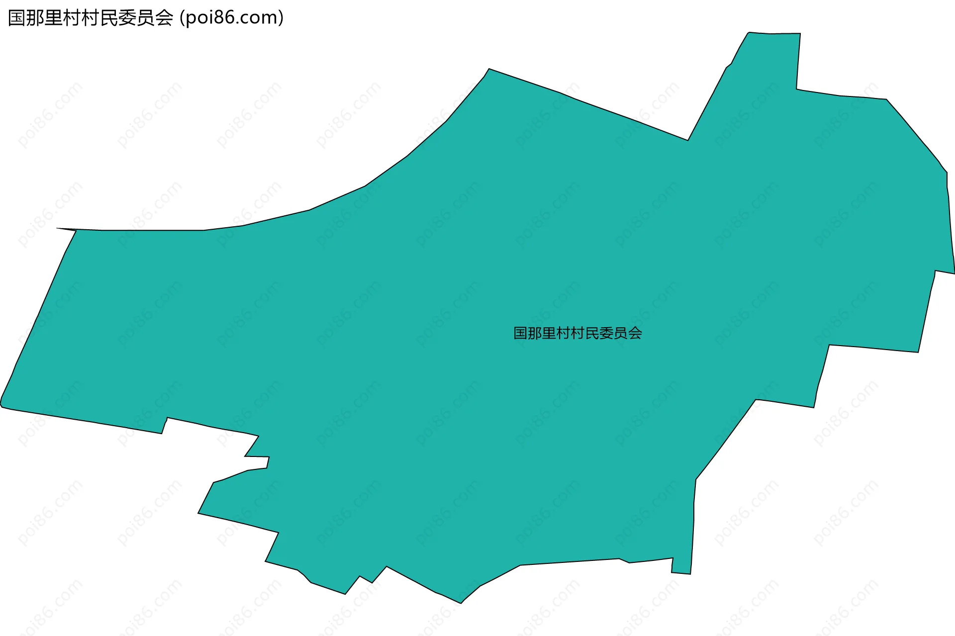 国那里村村民委员会边界地图