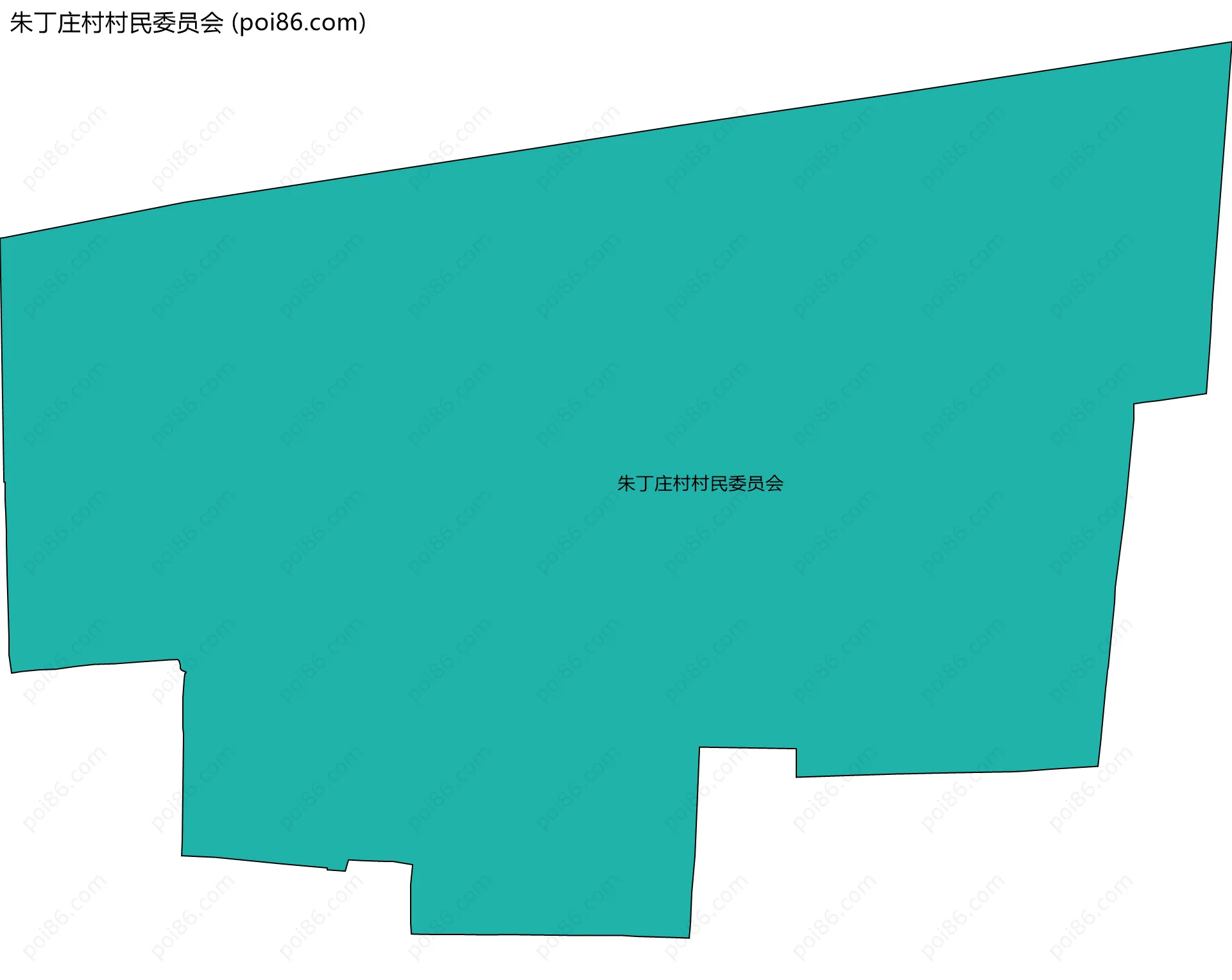 朱丁庄村村民委员会边界地图