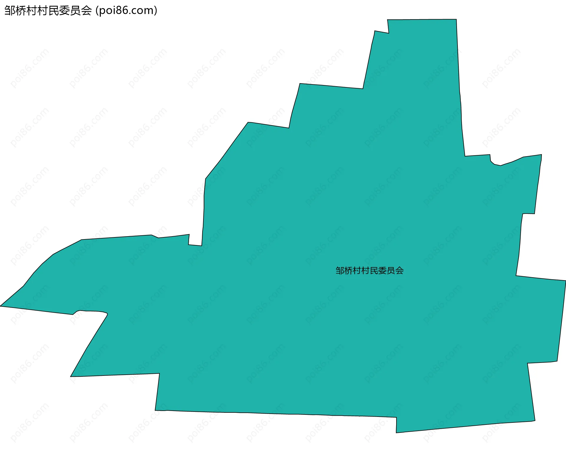 邹桥村村民委员会边界地图