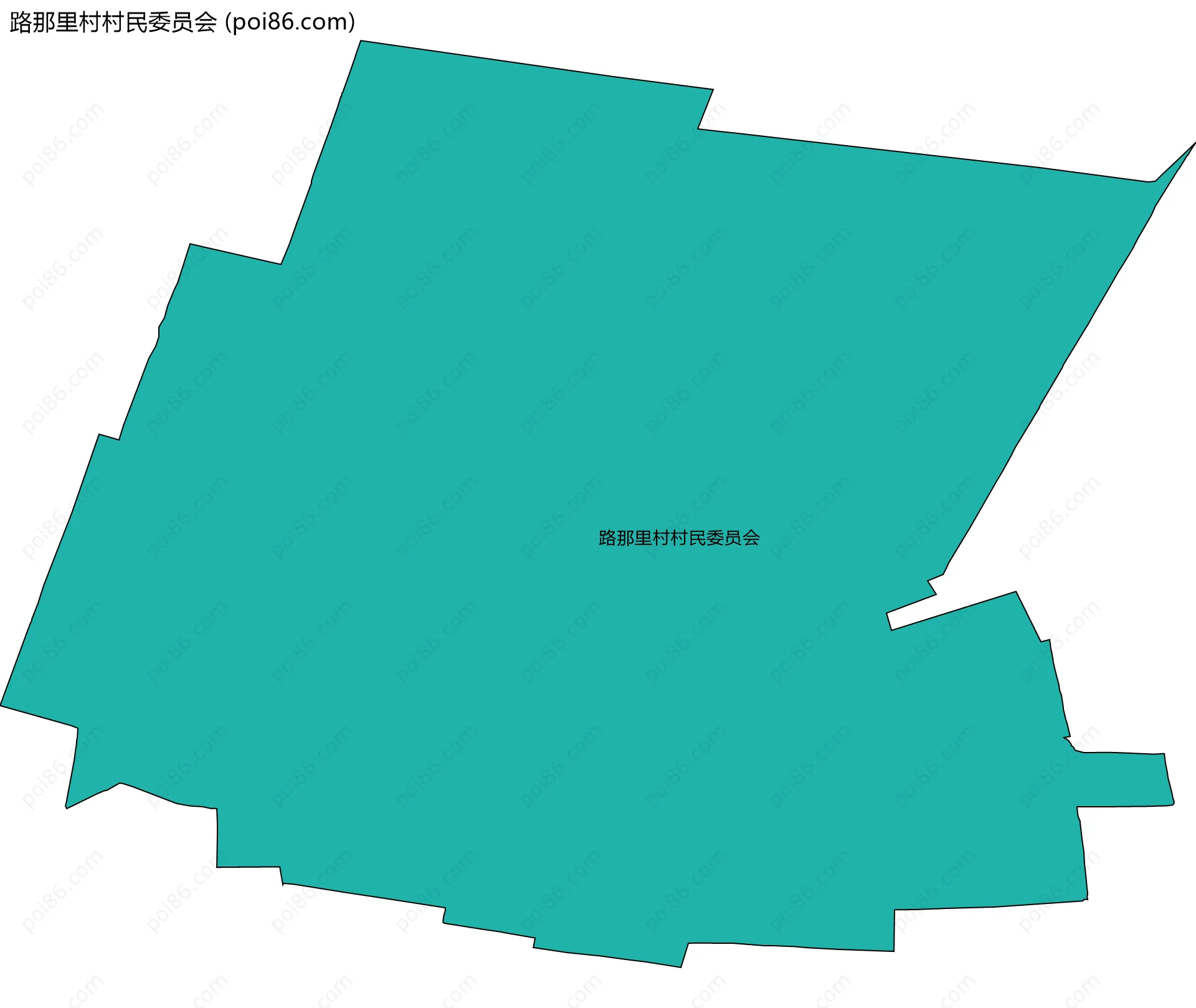 路那里村村民委员会边界地图