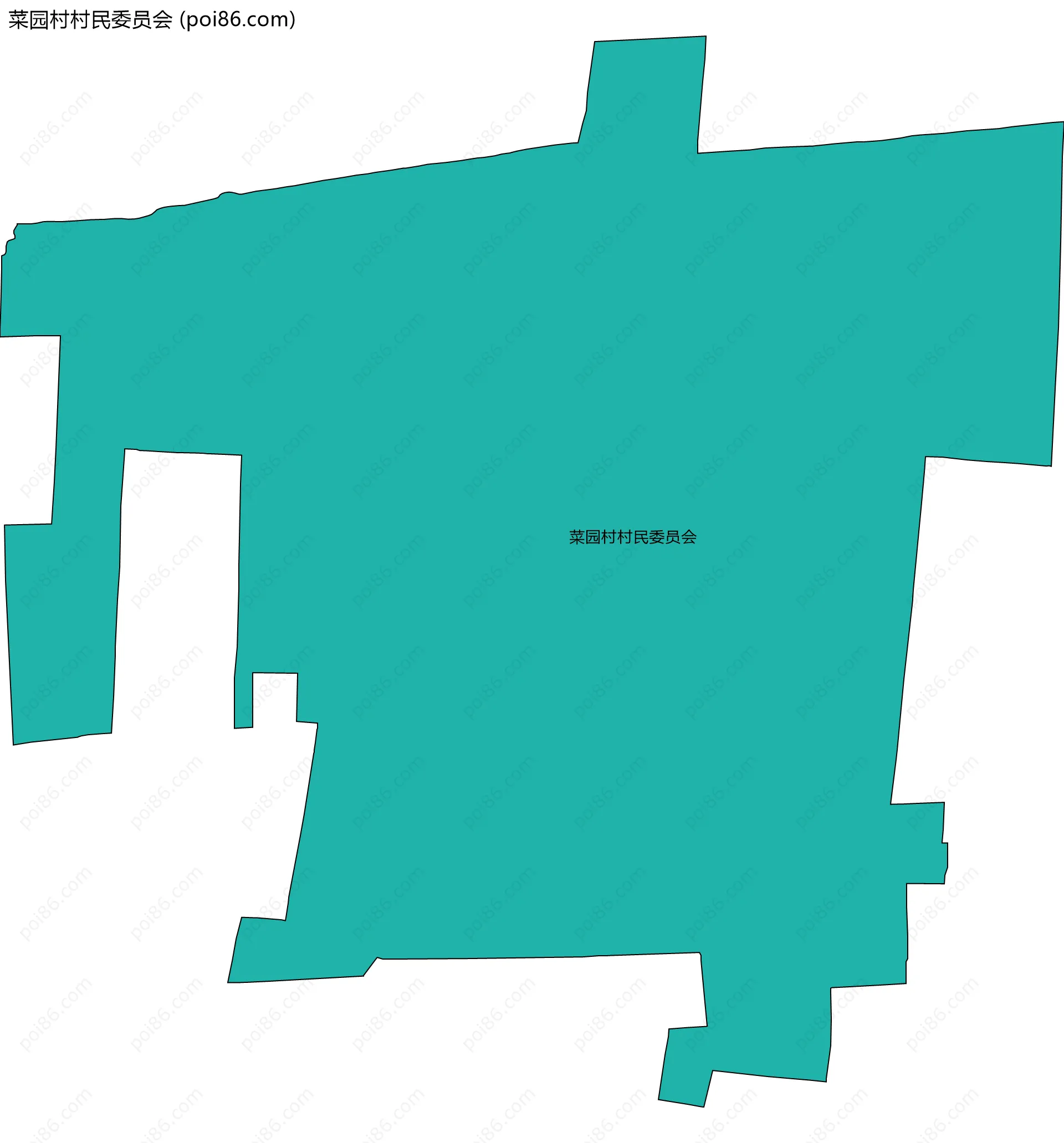 菜园村村民委员会边界地图