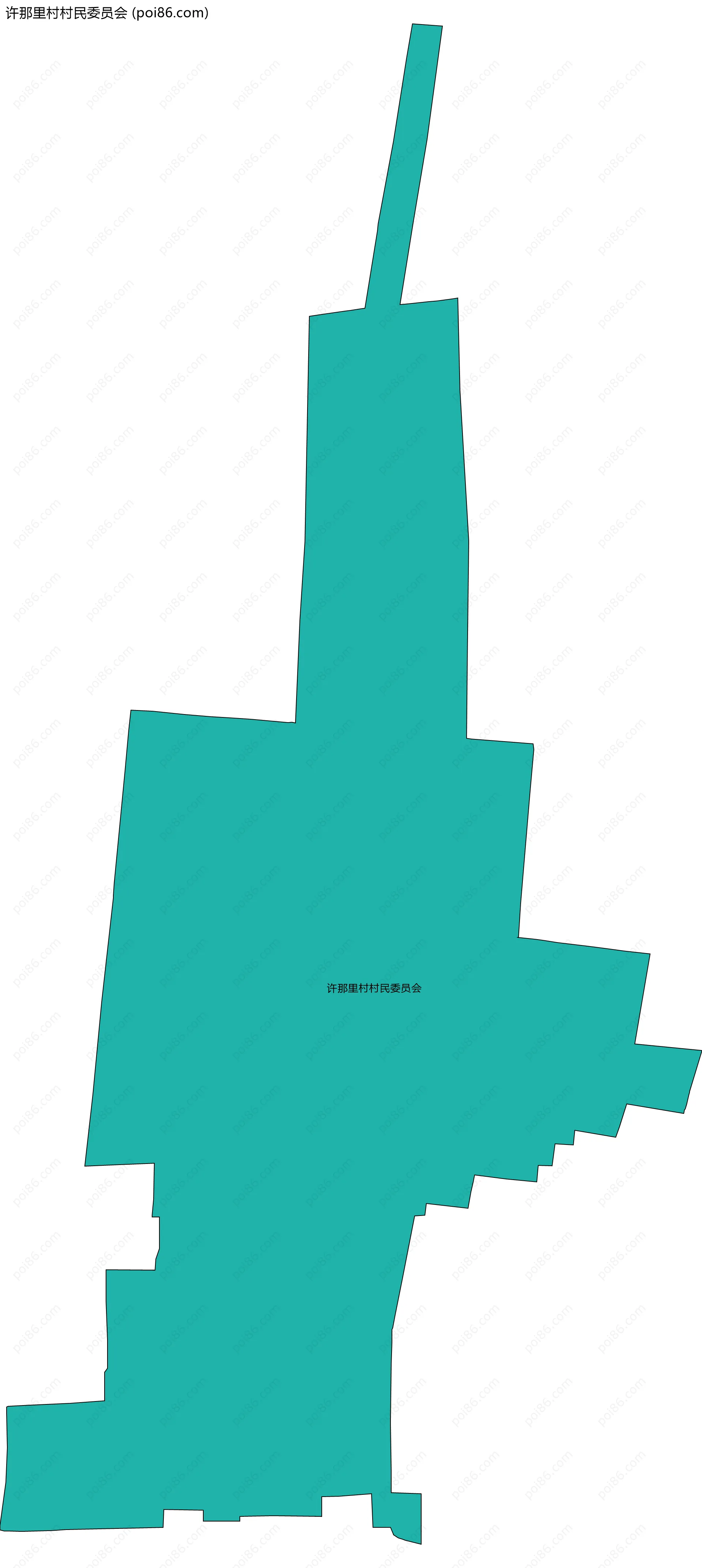 许那里村村民委员会边界地图