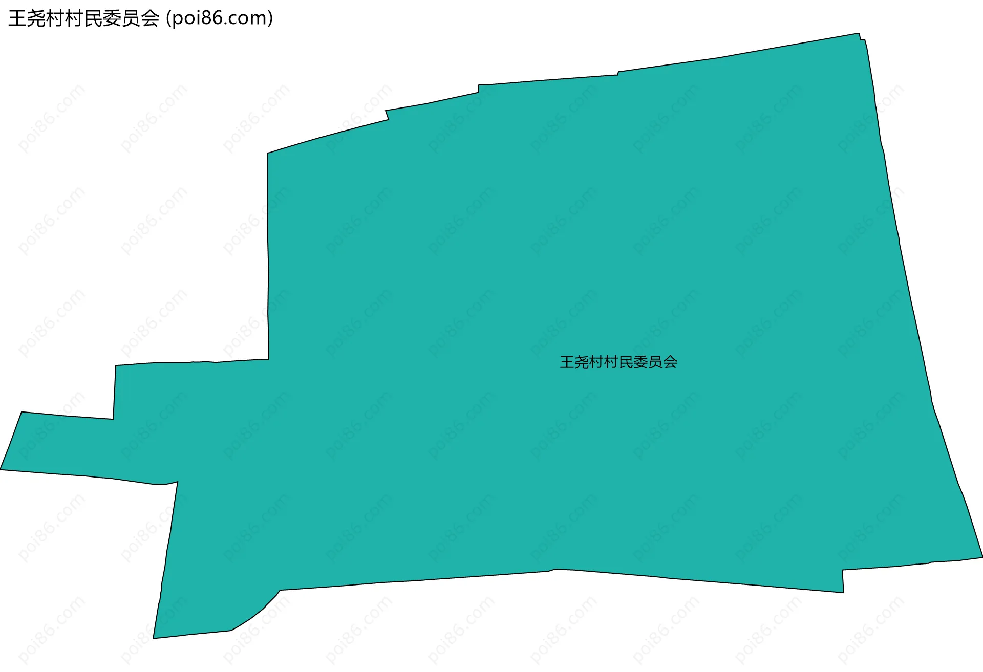 王尧村村民委员会边界地图