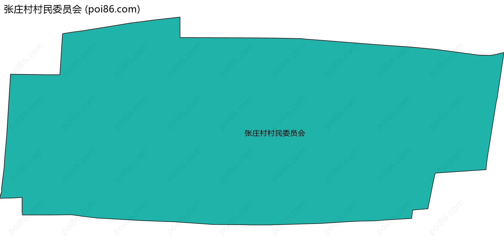 张庄村村民委员会边界地图