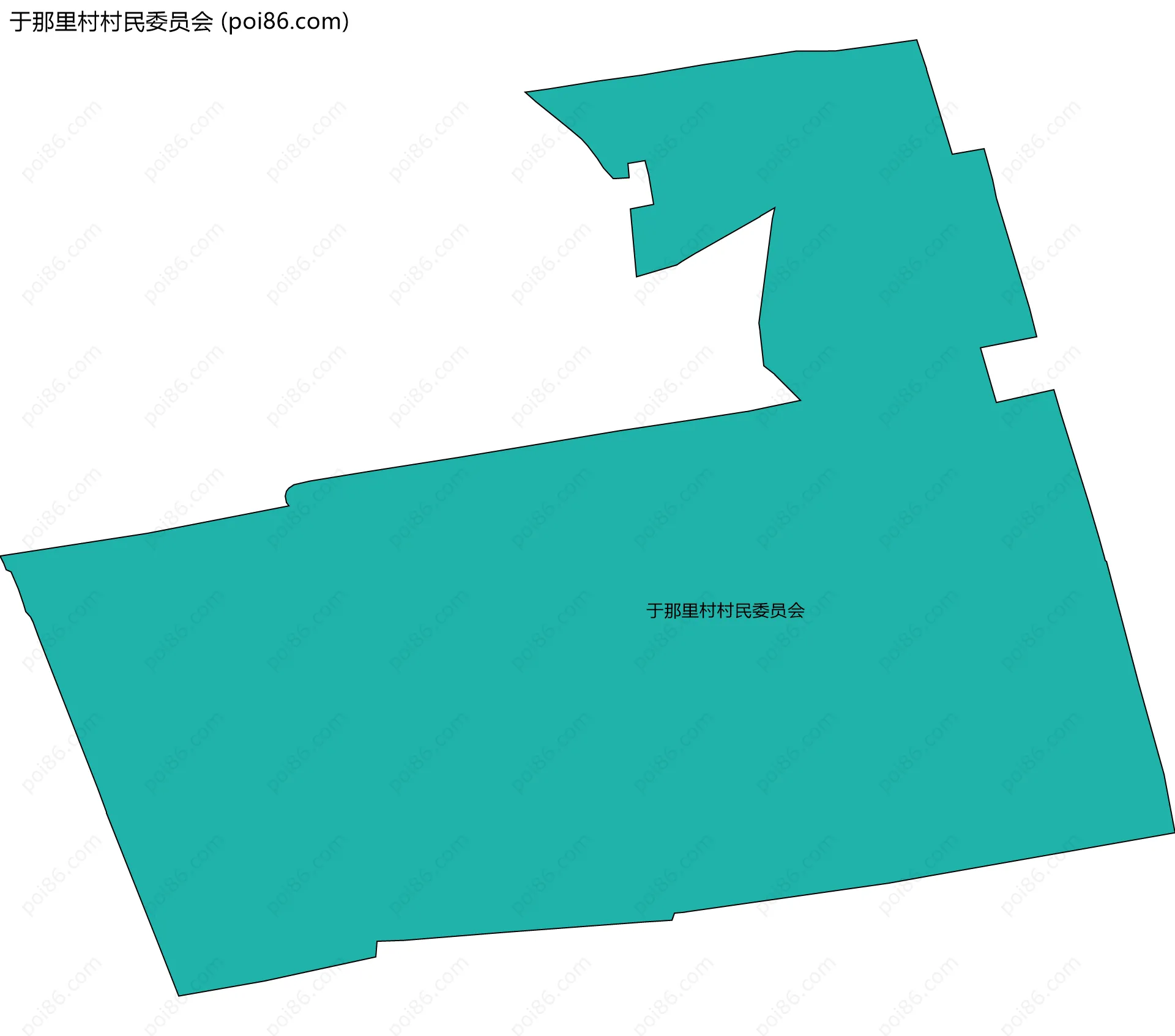 于那里村村民委员会边界地图