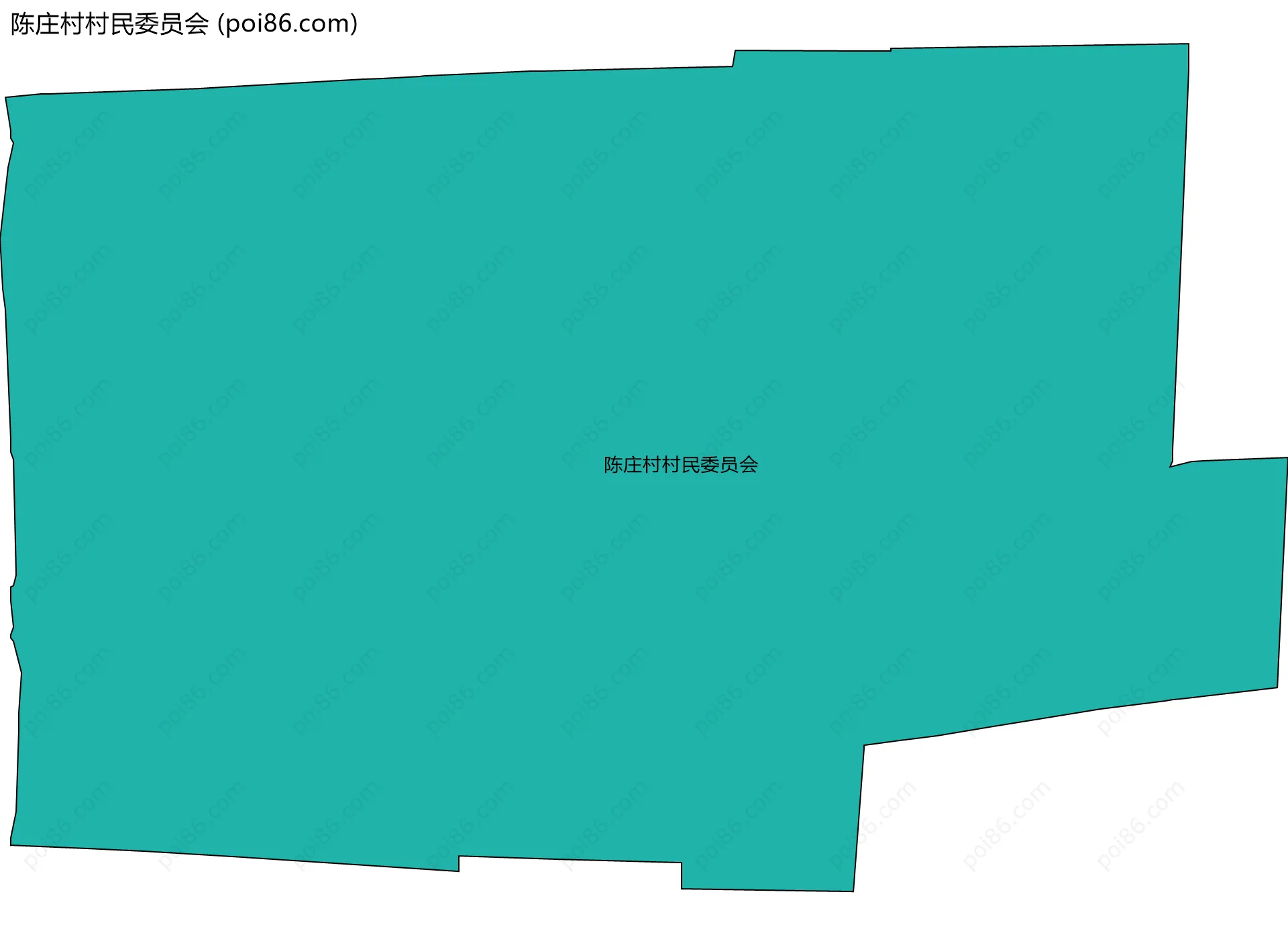 陈庄村村民委员会边界地图