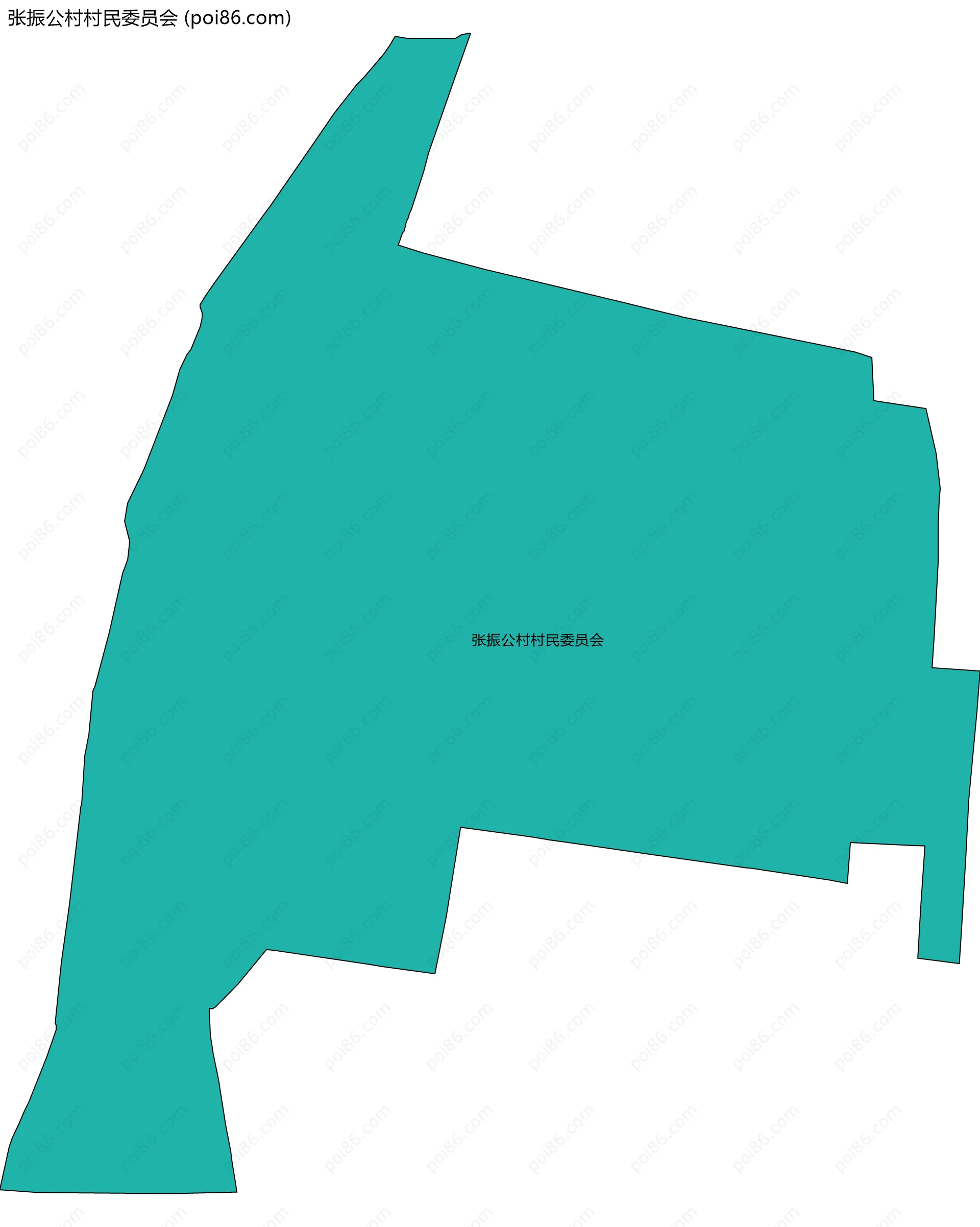 张振公村村民委员会边界地图