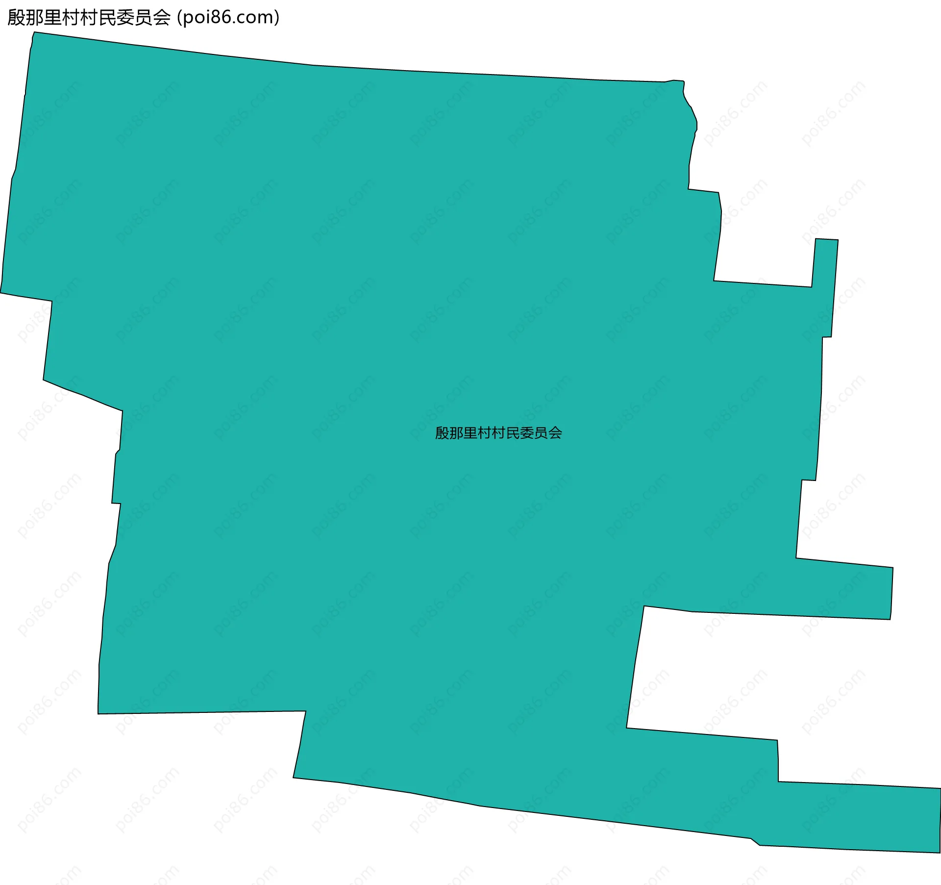 殷那里村村民委员会边界地图