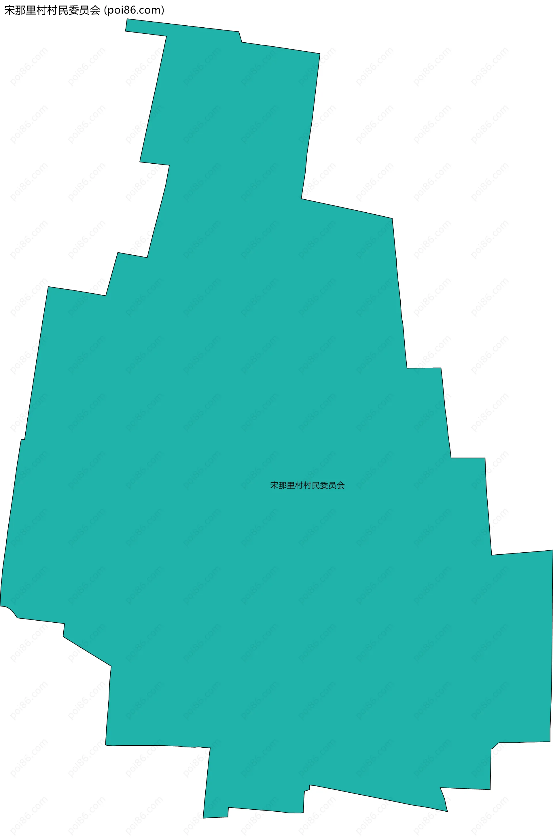宋那里村村民委员会边界地图
