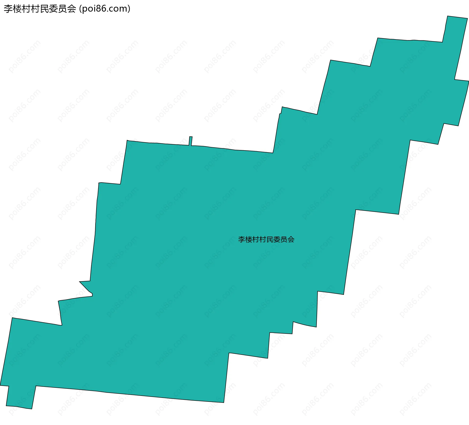 李楼村村民委员会边界地图