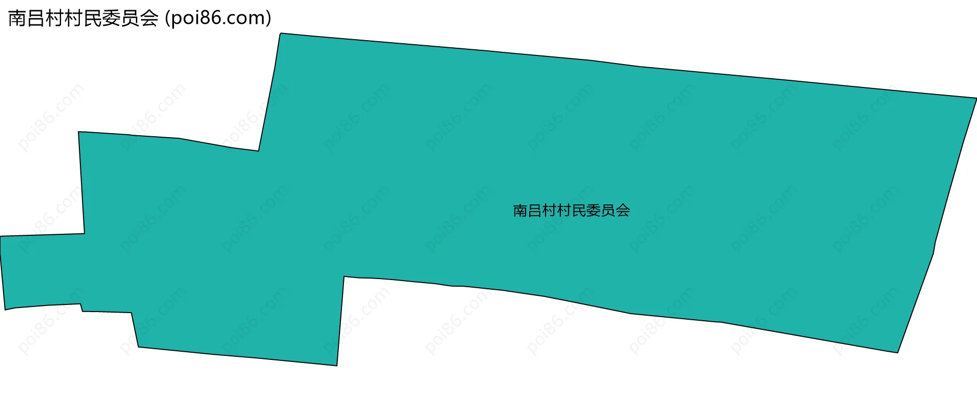 南吕村村民委员会边界地图