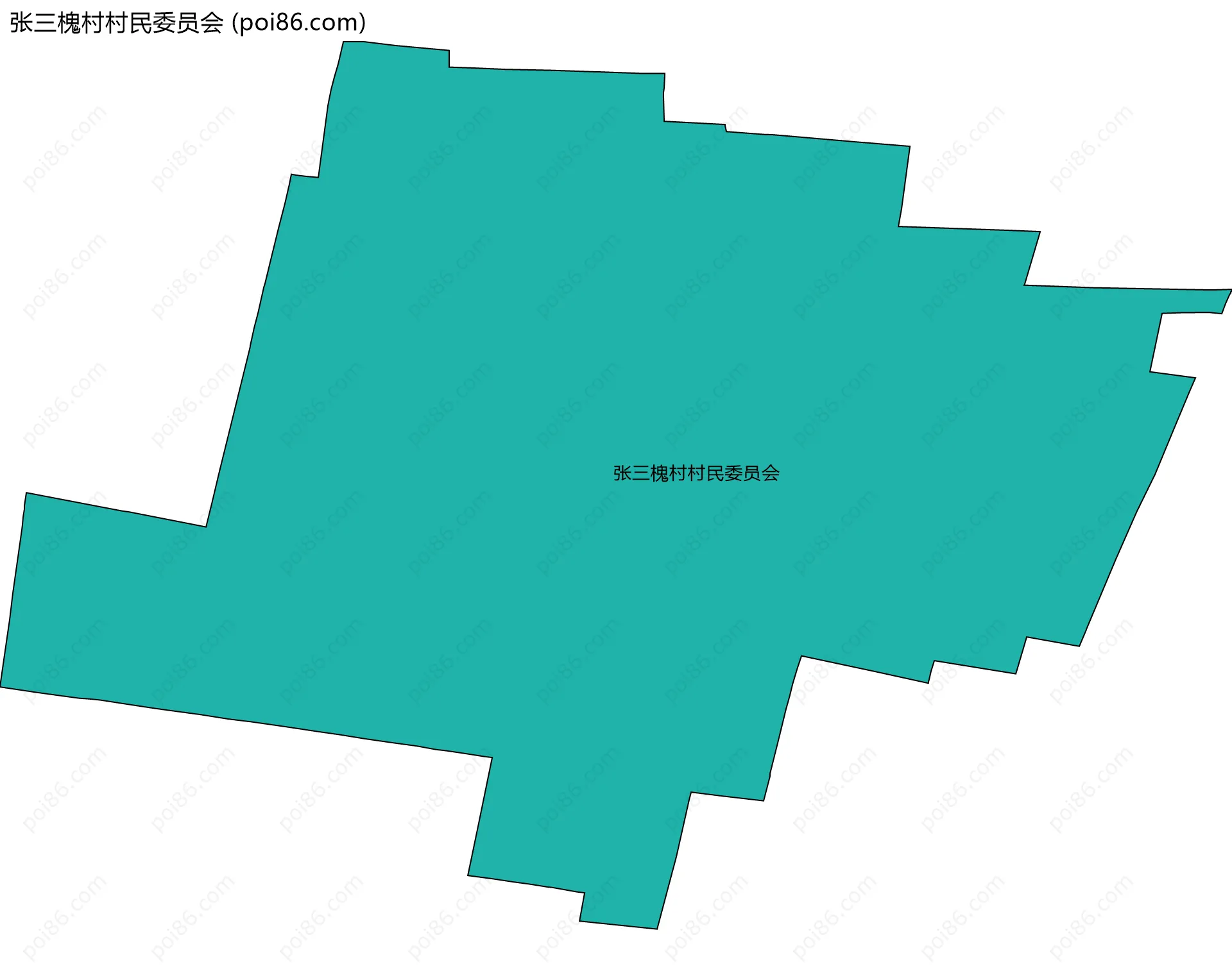 张三槐村村民委员会边界地图
