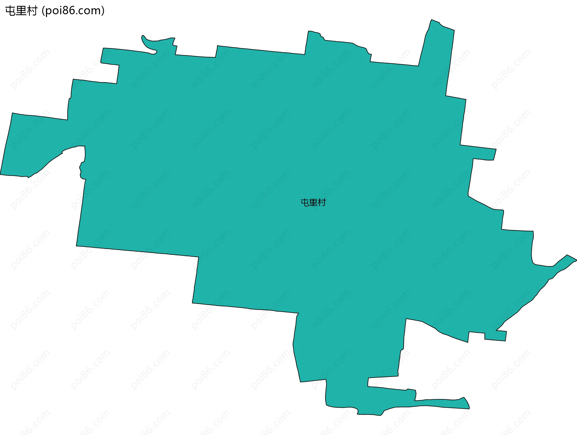 屯里村边界地图