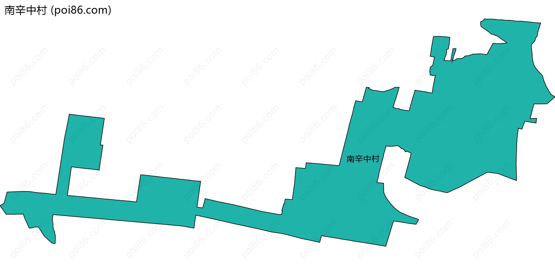 南辛中村边界地图