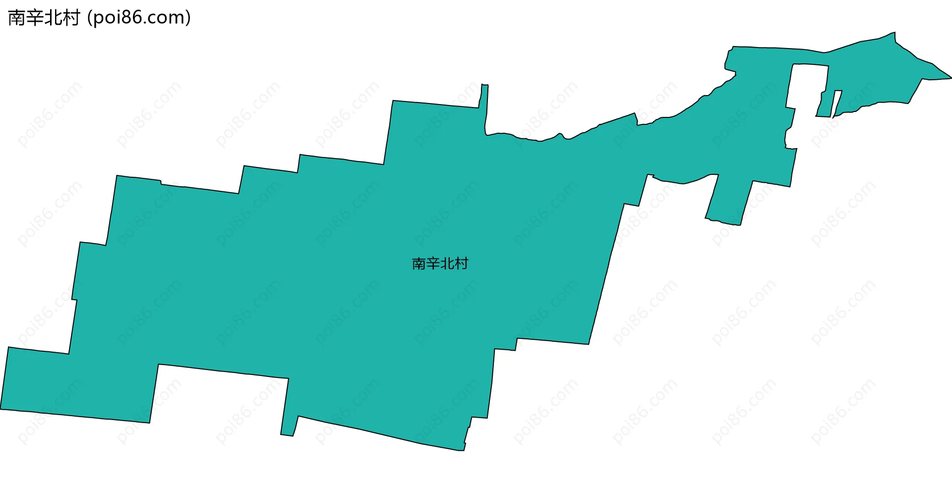 南辛北村边界地图