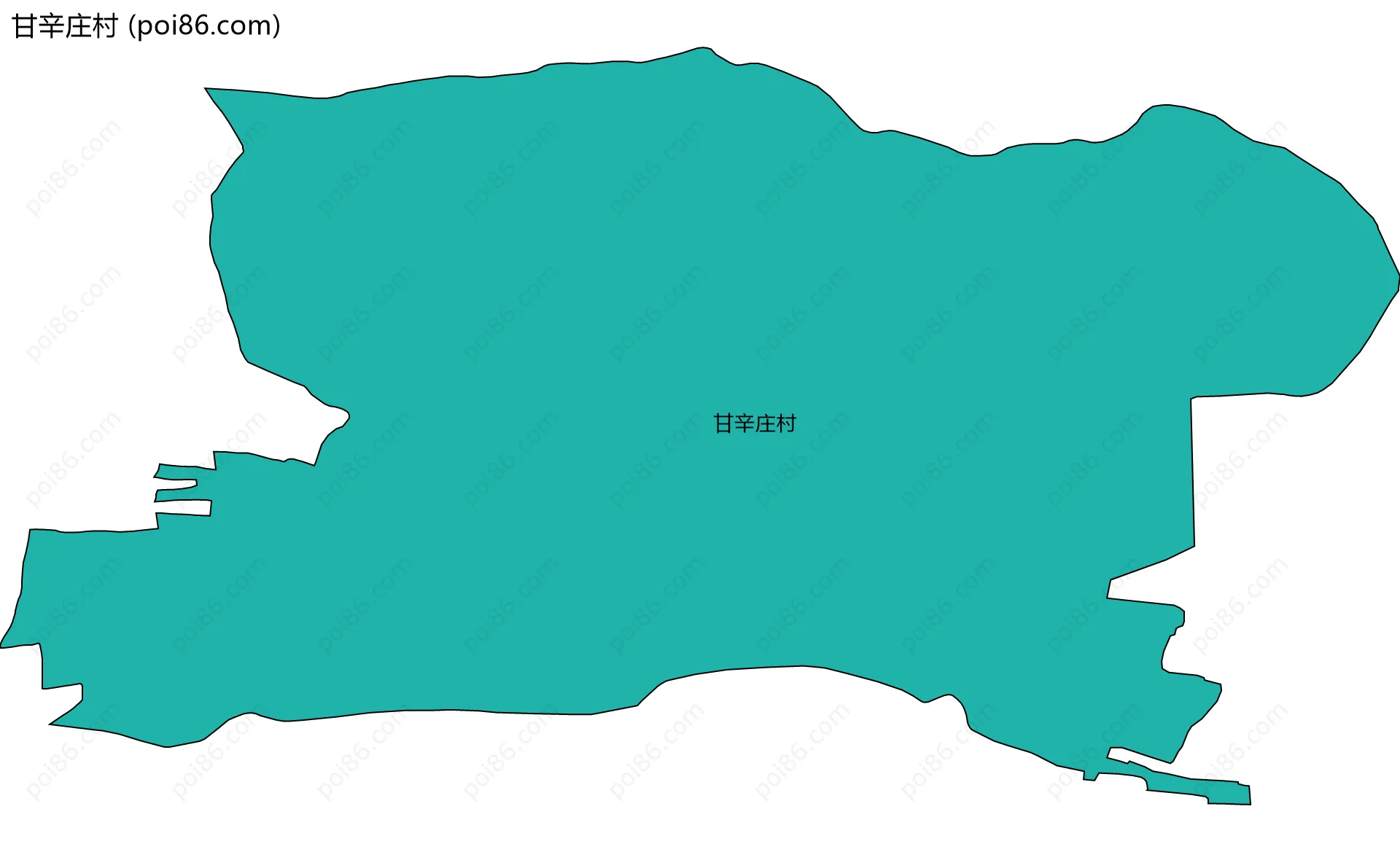甘辛庄村边界地图