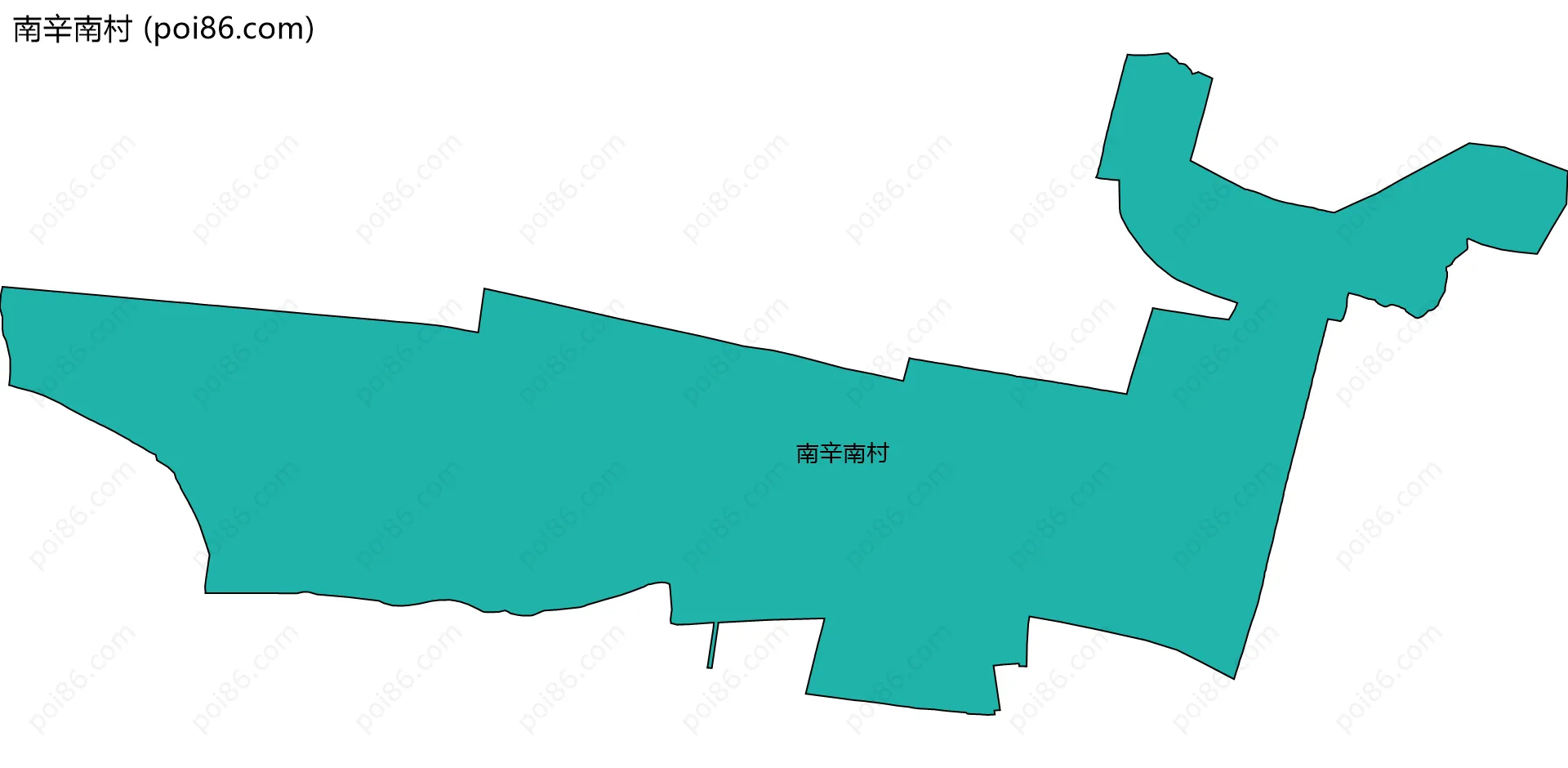 南辛南村边界地图