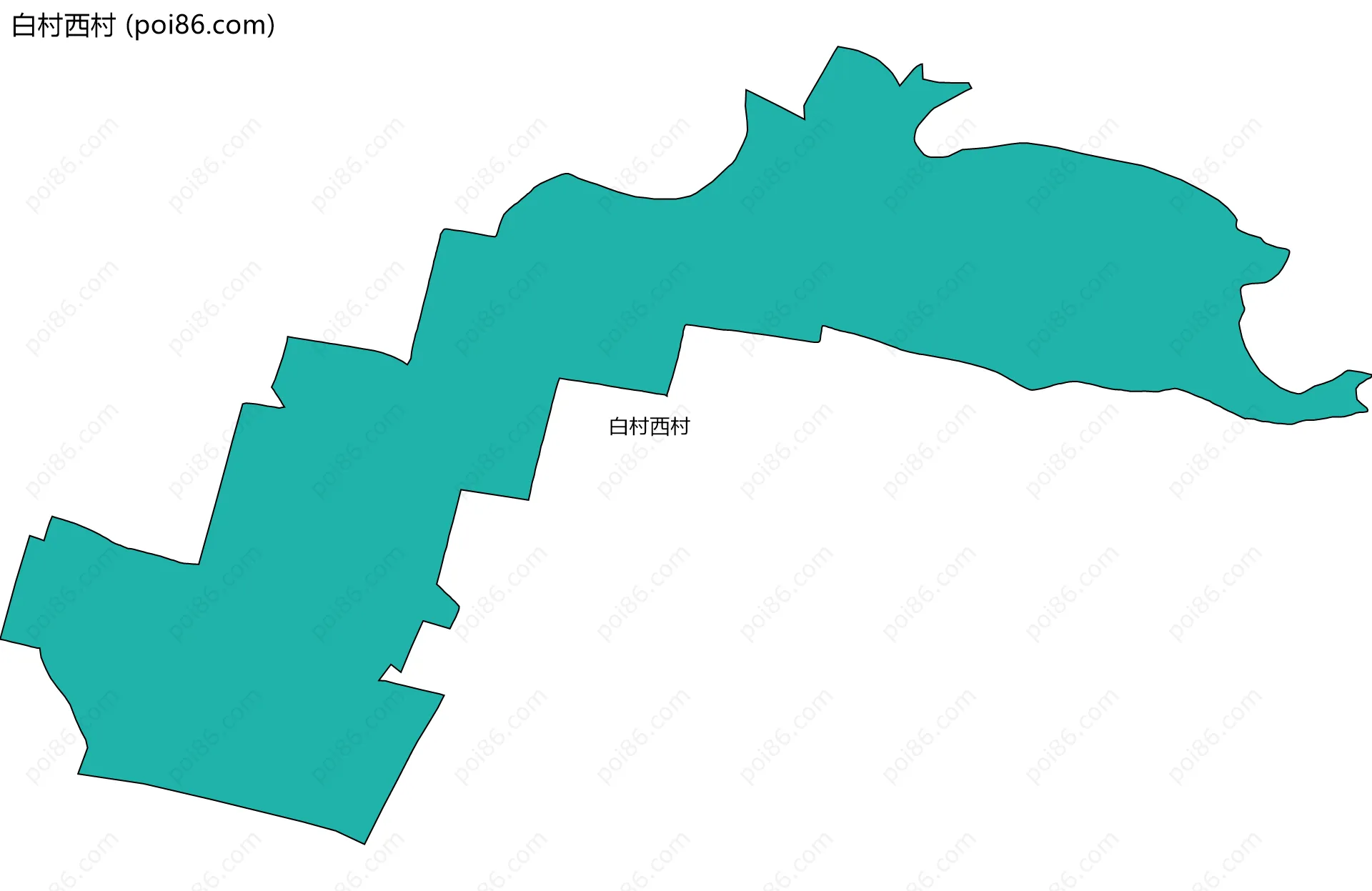 白村西村边界地图