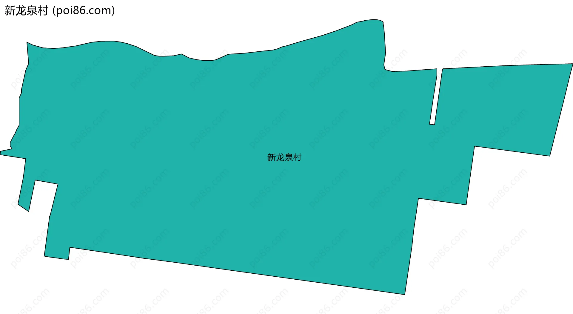 新龙泉村边界地图