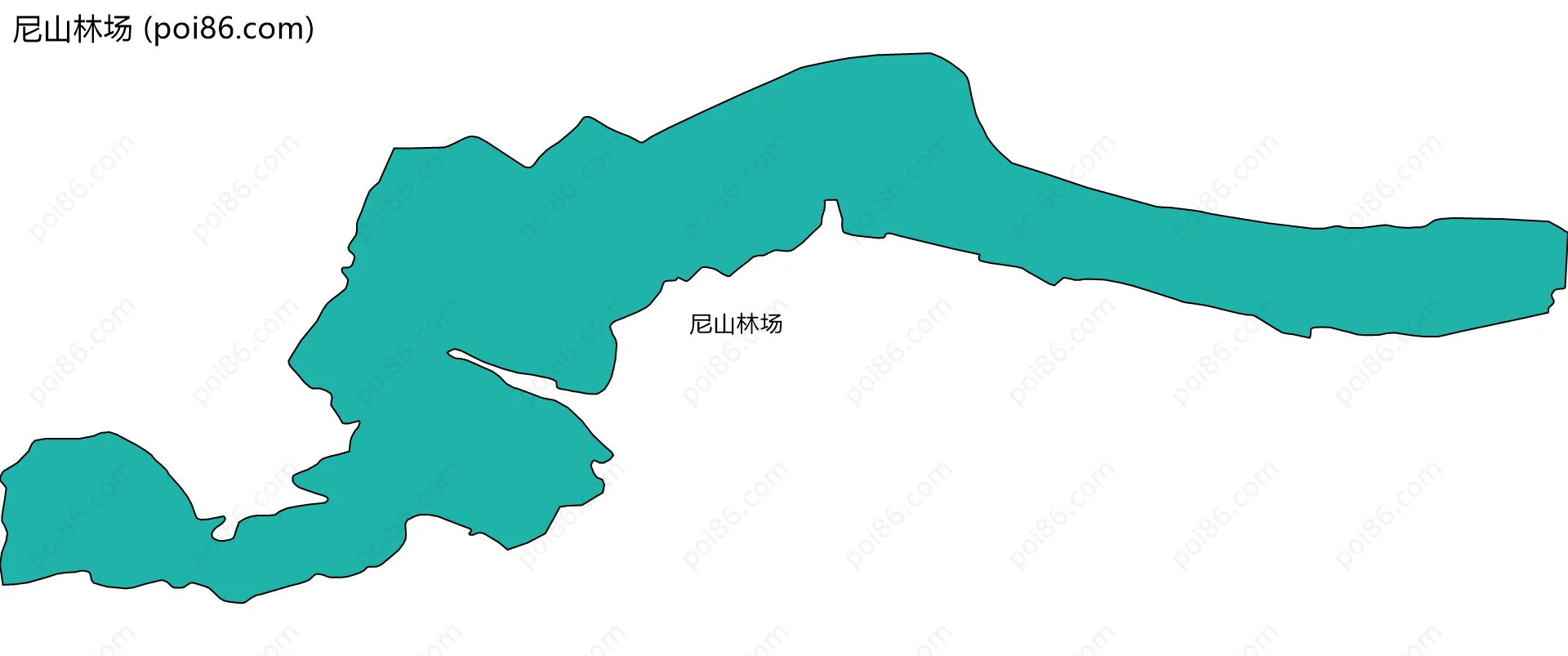 尼山林场边界地图
