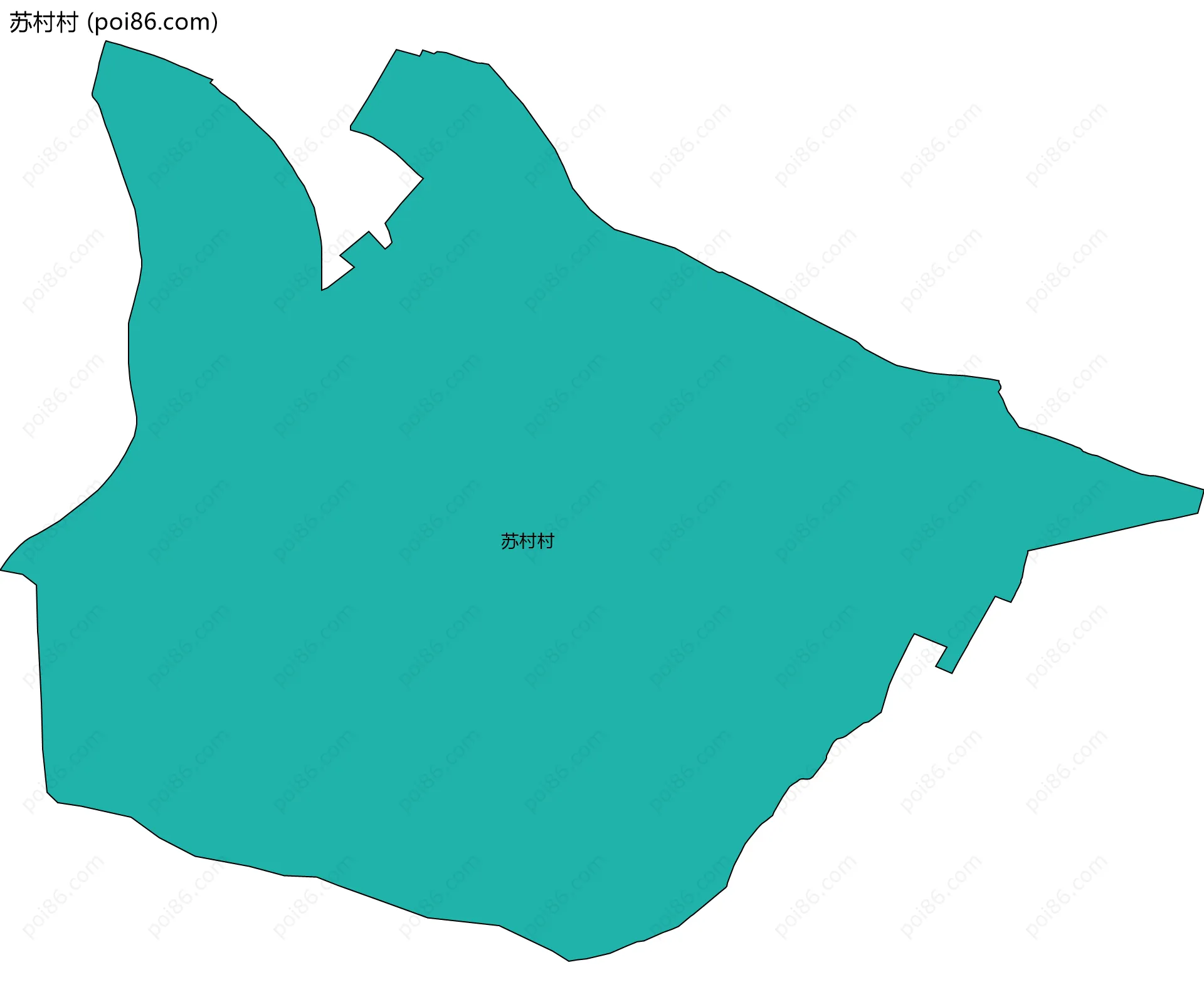 苏村村边界地图