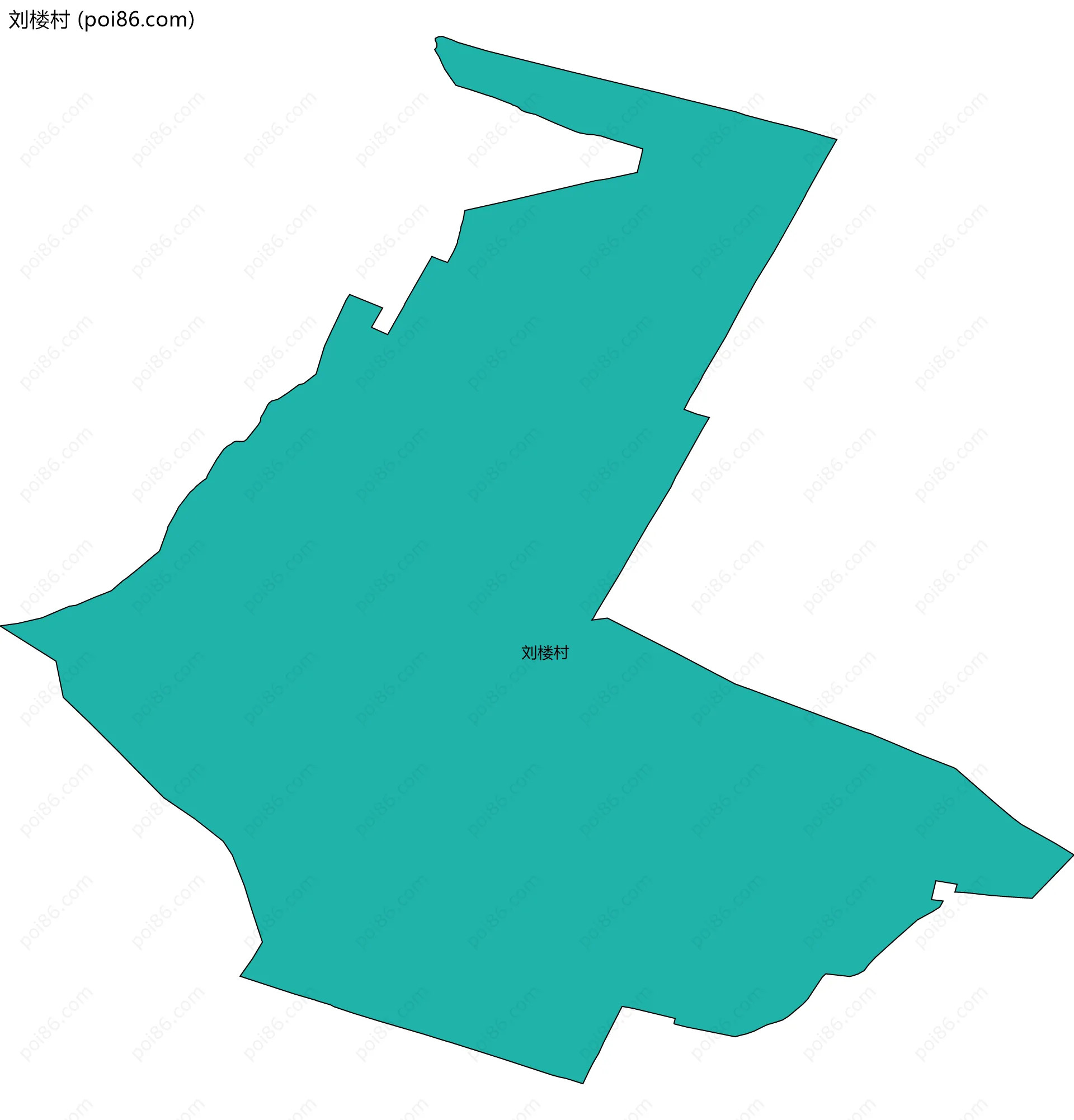 刘楼村边界地图