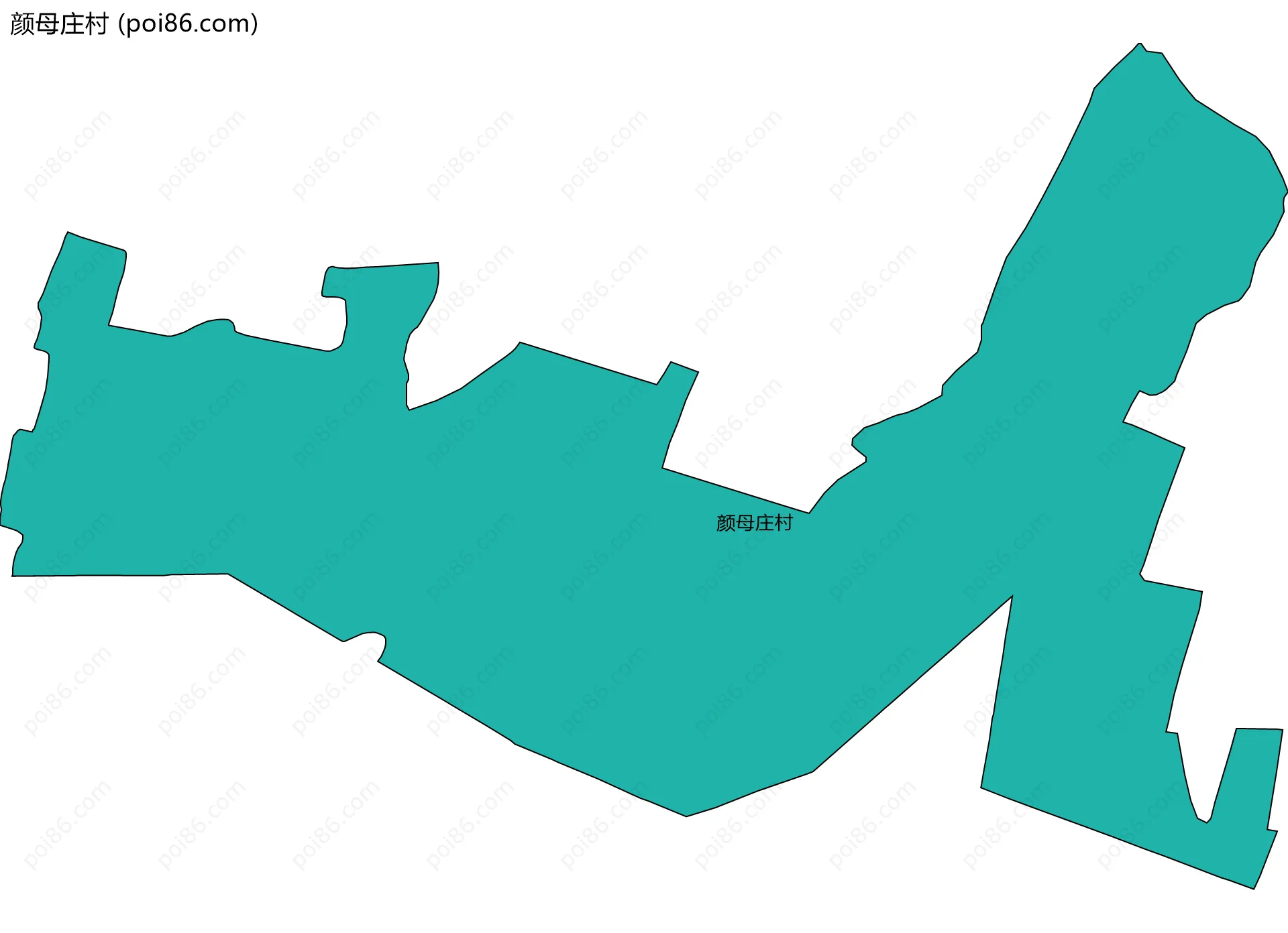 颜母庄村边界地图