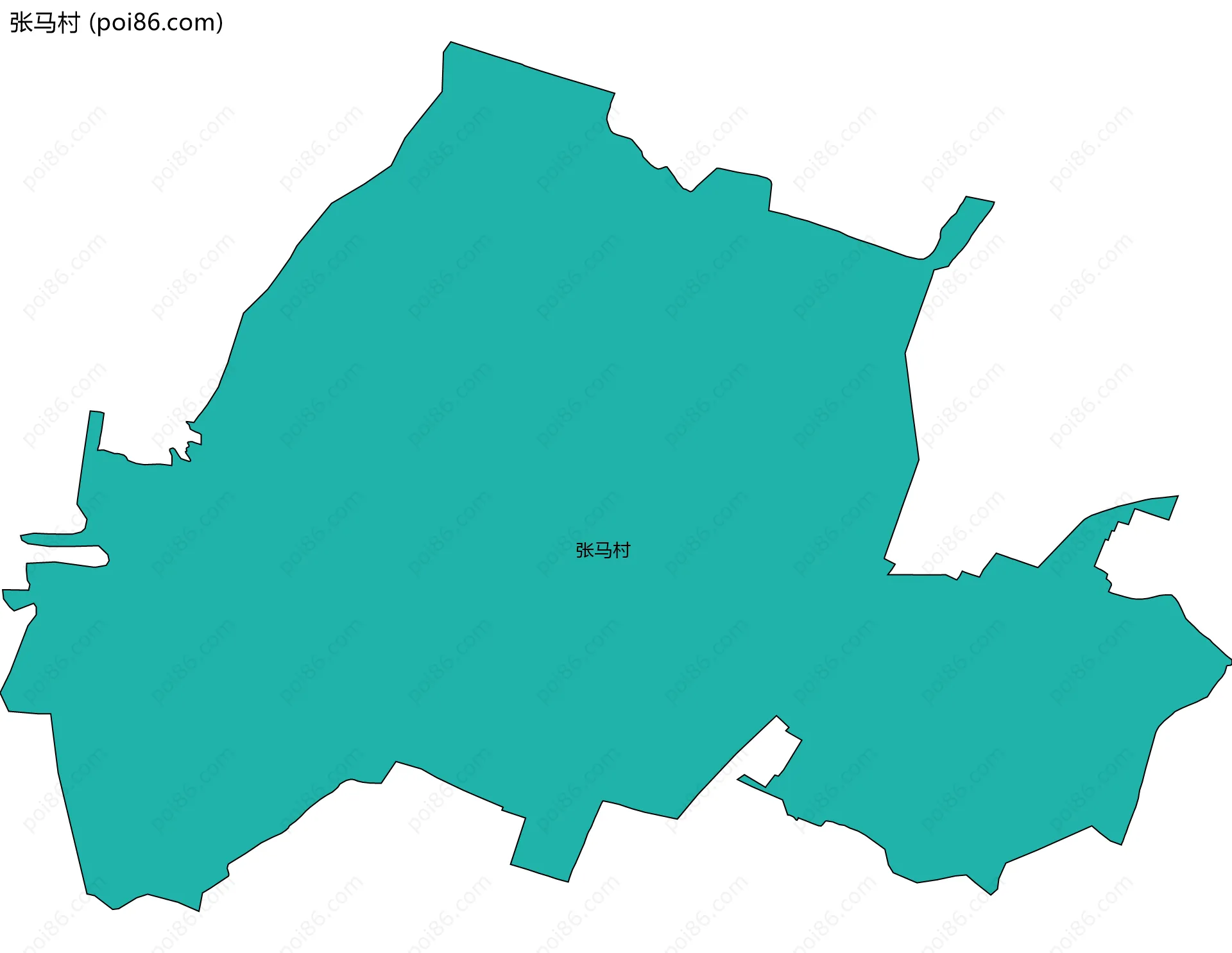 张马村边界地图