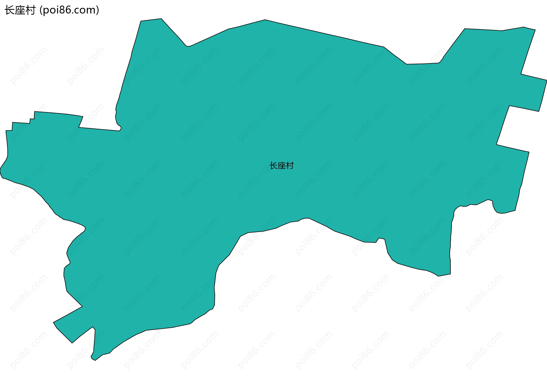 长座村边界地图