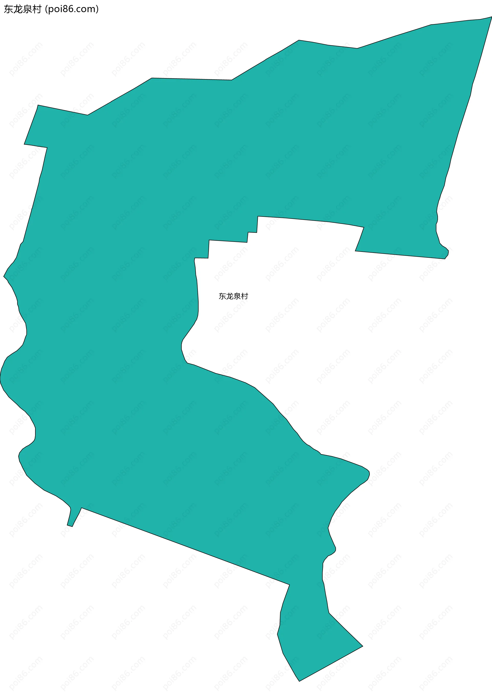 东龙泉村边界地图