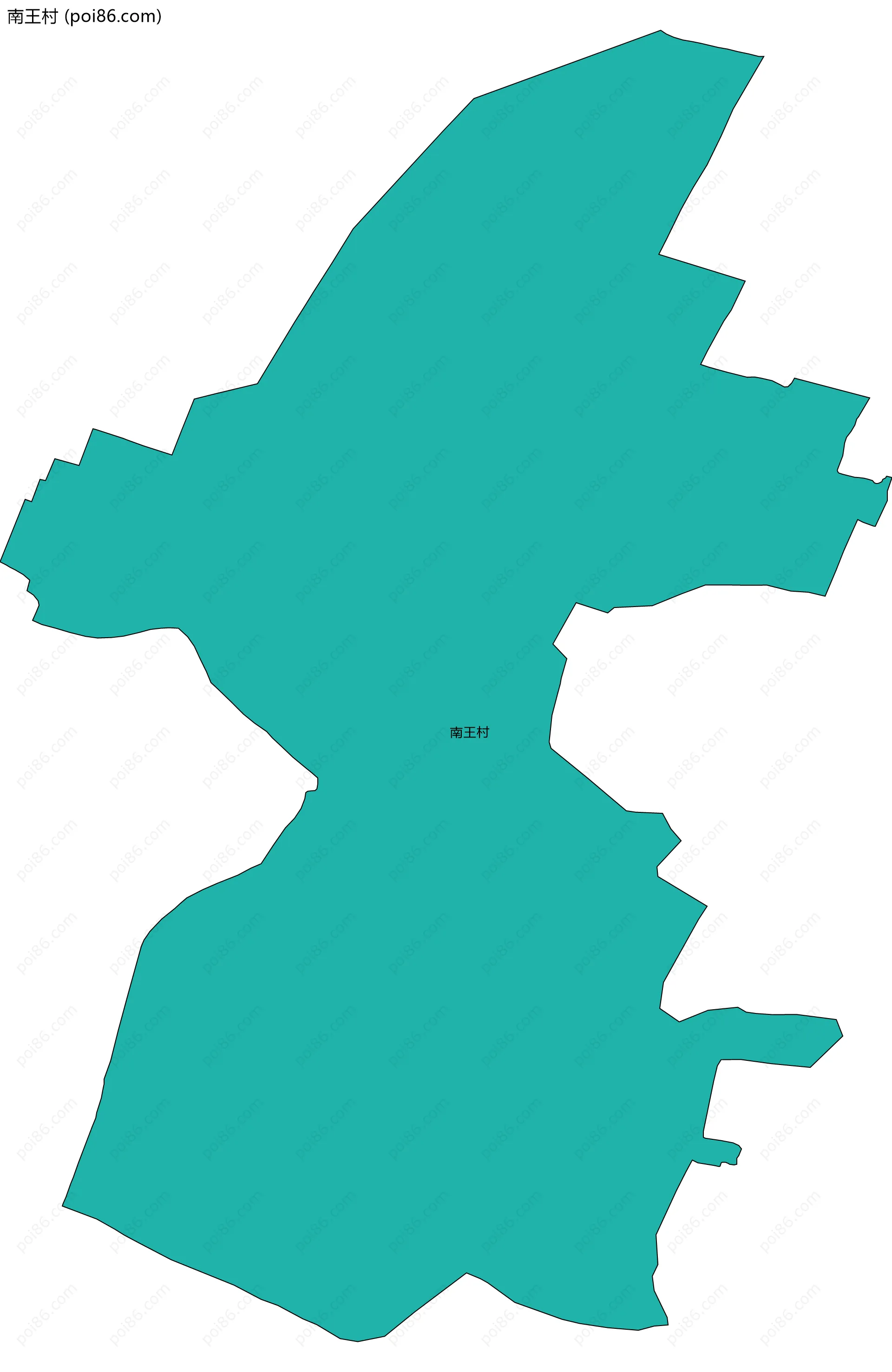 南王村边界地图